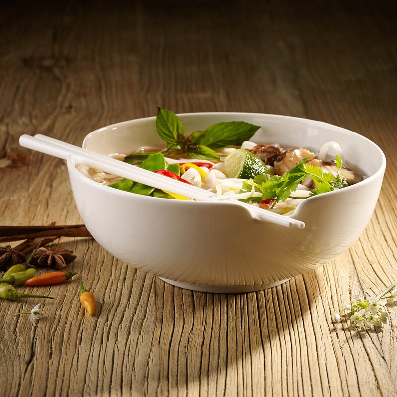 Soup Passion asiatisk suppebolle 20,5 cm hvit