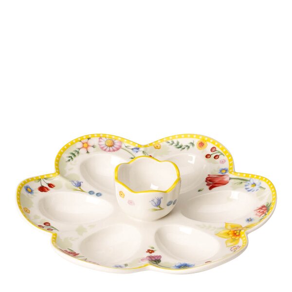 Spring Awakening eggefat med eggeglass 20 cm flerfarget