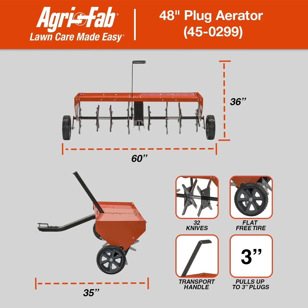 48" Plug Aerator Tow Behind Lawn Groomer Model # 45 0299 Image 8