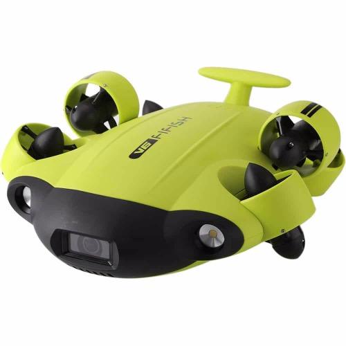 V6 4K UHD Underwater Drone with 328ft Depth. 162° Wide-Angle Lens. 6 Thrusters & 4000-Lumen Lights