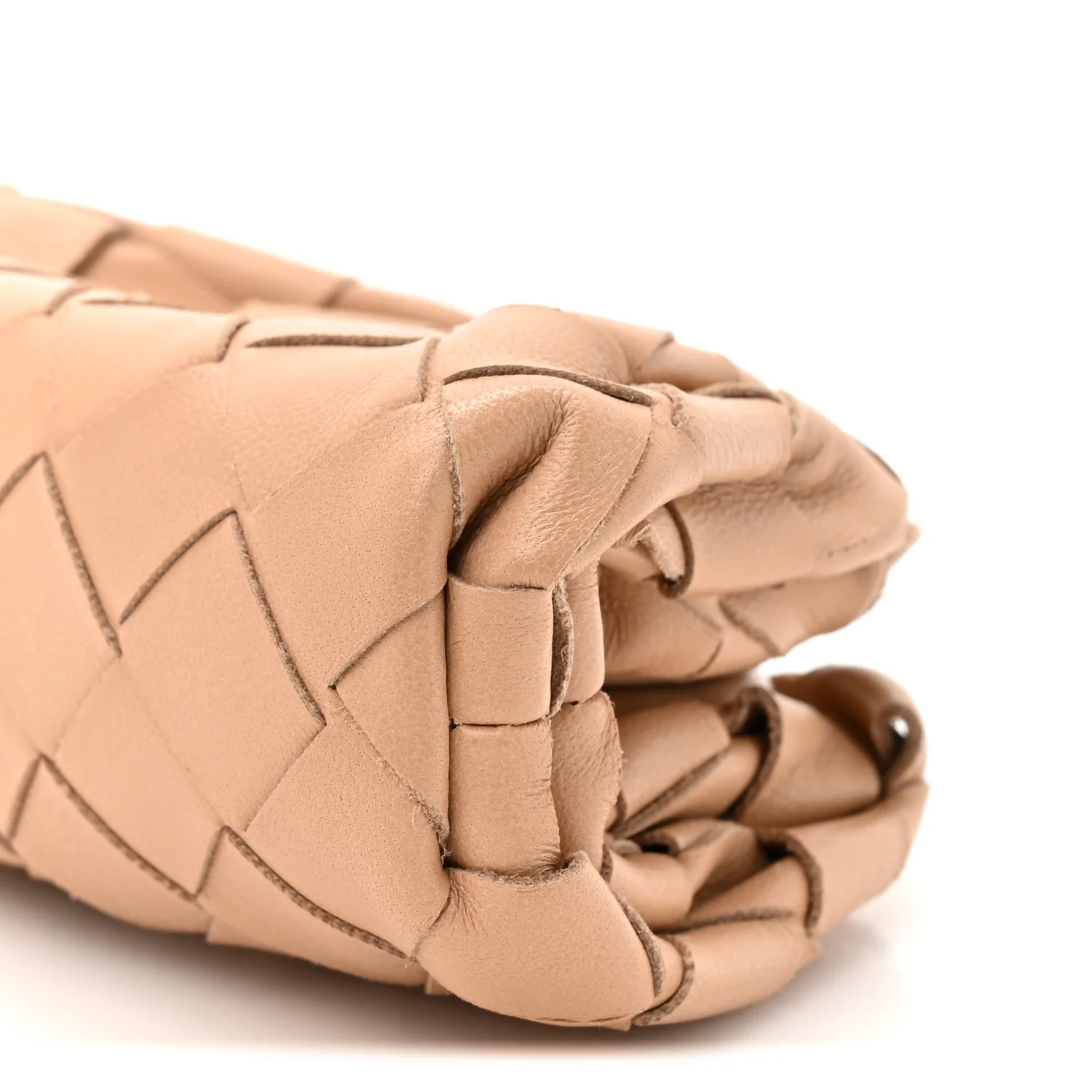Nappa Intrecciato Coin Purse Almond