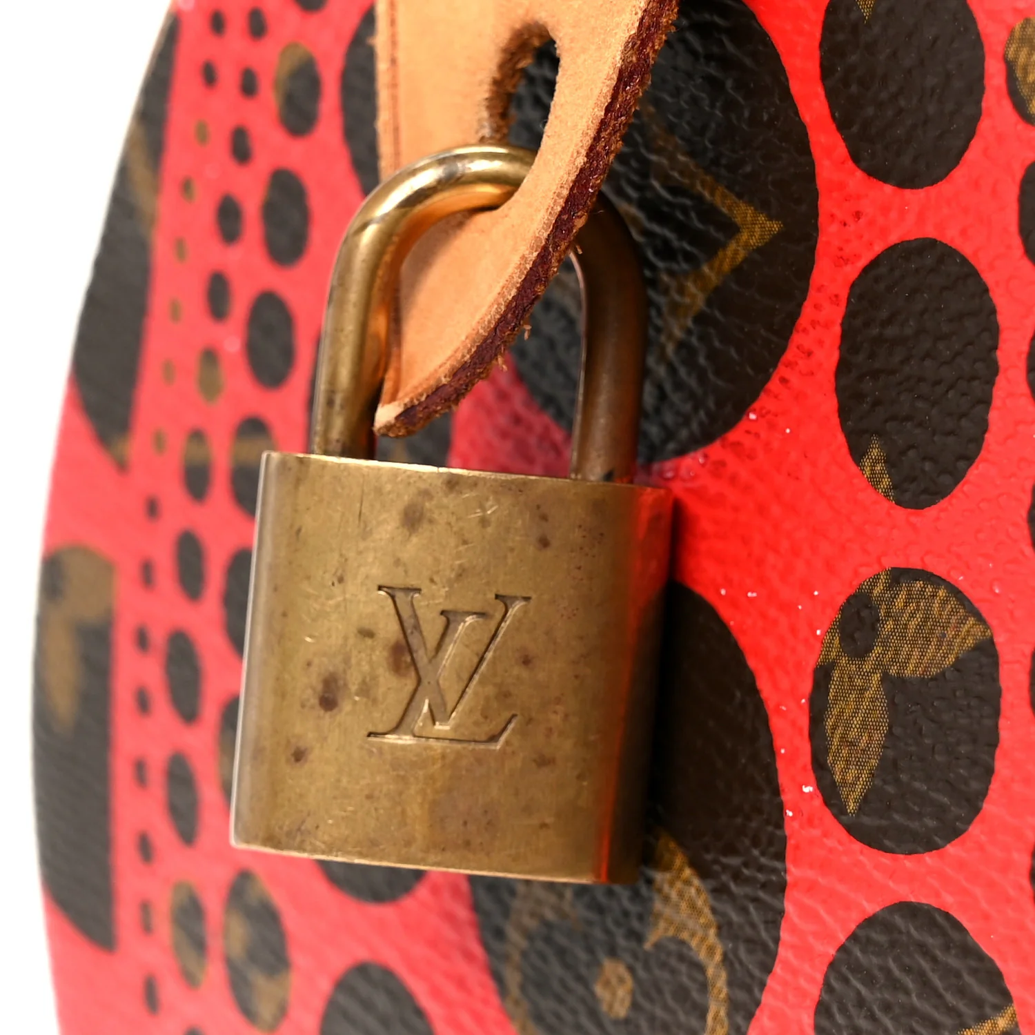Monogram Kusama Pumpkin Dots Papillon 30 Red