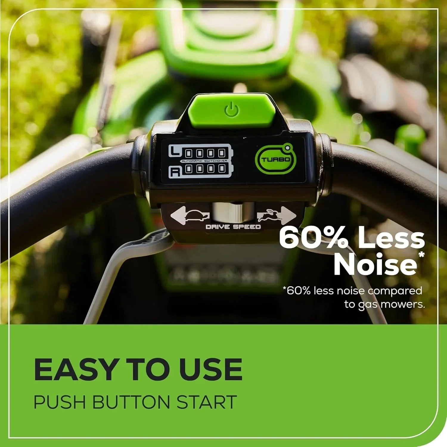 60V 21” Cordless (Self-Propelled) Lawn Mower , 2 x 4.0Ah Batteries and Dual Port Rapid Charger