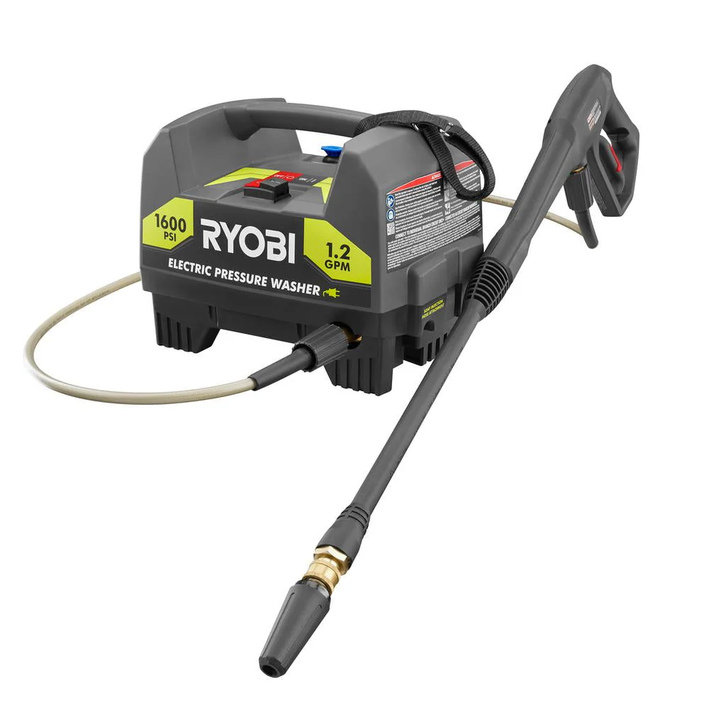 Ryobi 1, 600 - PSI 1.2 - GPM Electric Pressure Washer RY141612