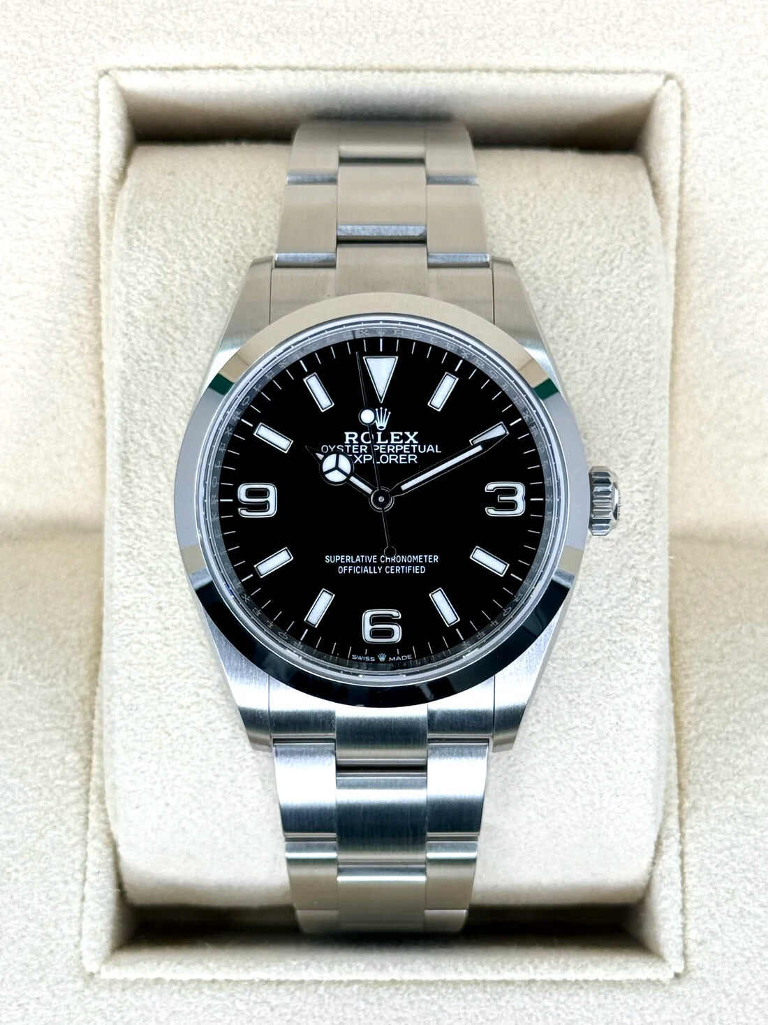 NEW 2024 Rolex Explorer 36mm 124270 ステンレススチール ブラックダイヤルRolex