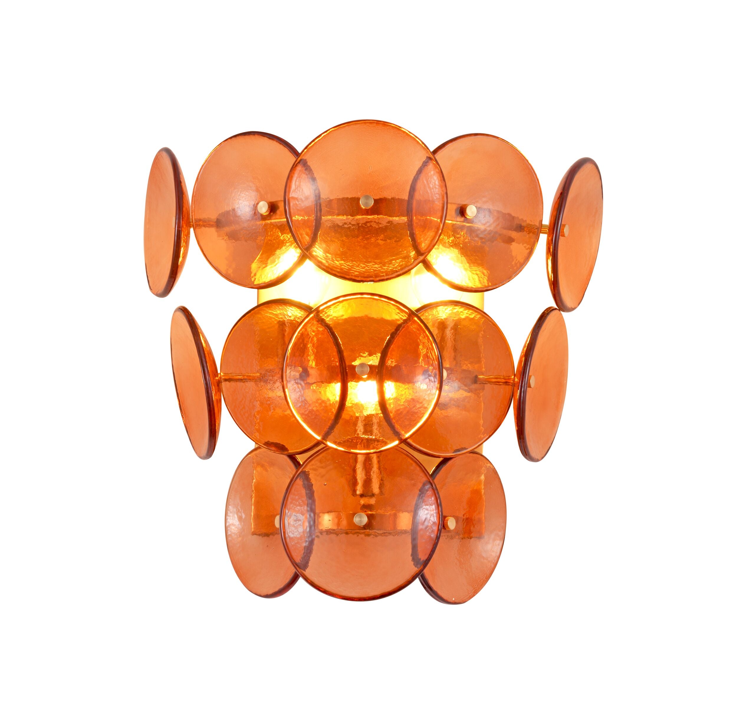 Sonny 3 Light Wall Light Amber 38x38cm