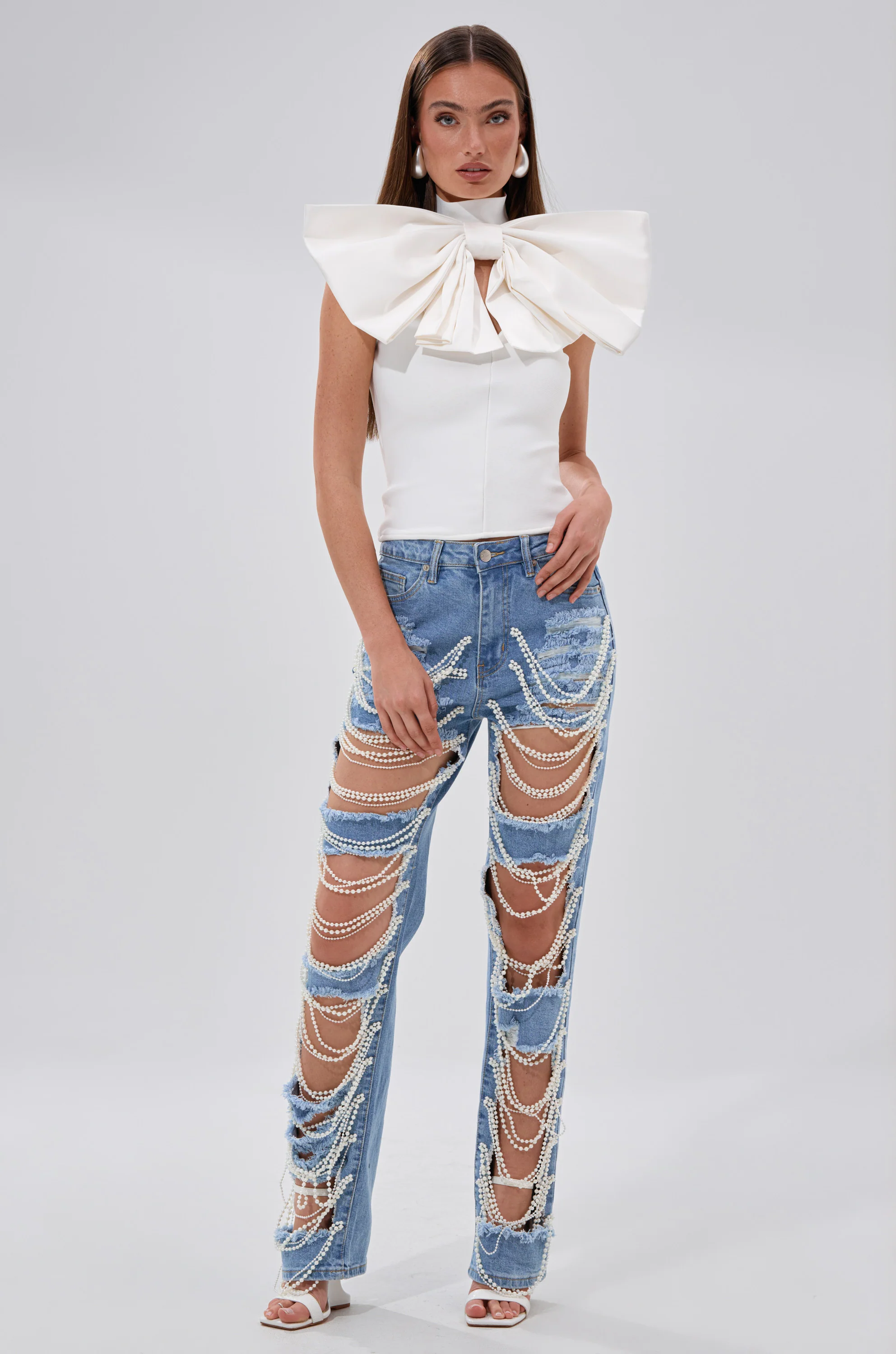 DISTRESSED LIFE DENIM PANT - Akira Store