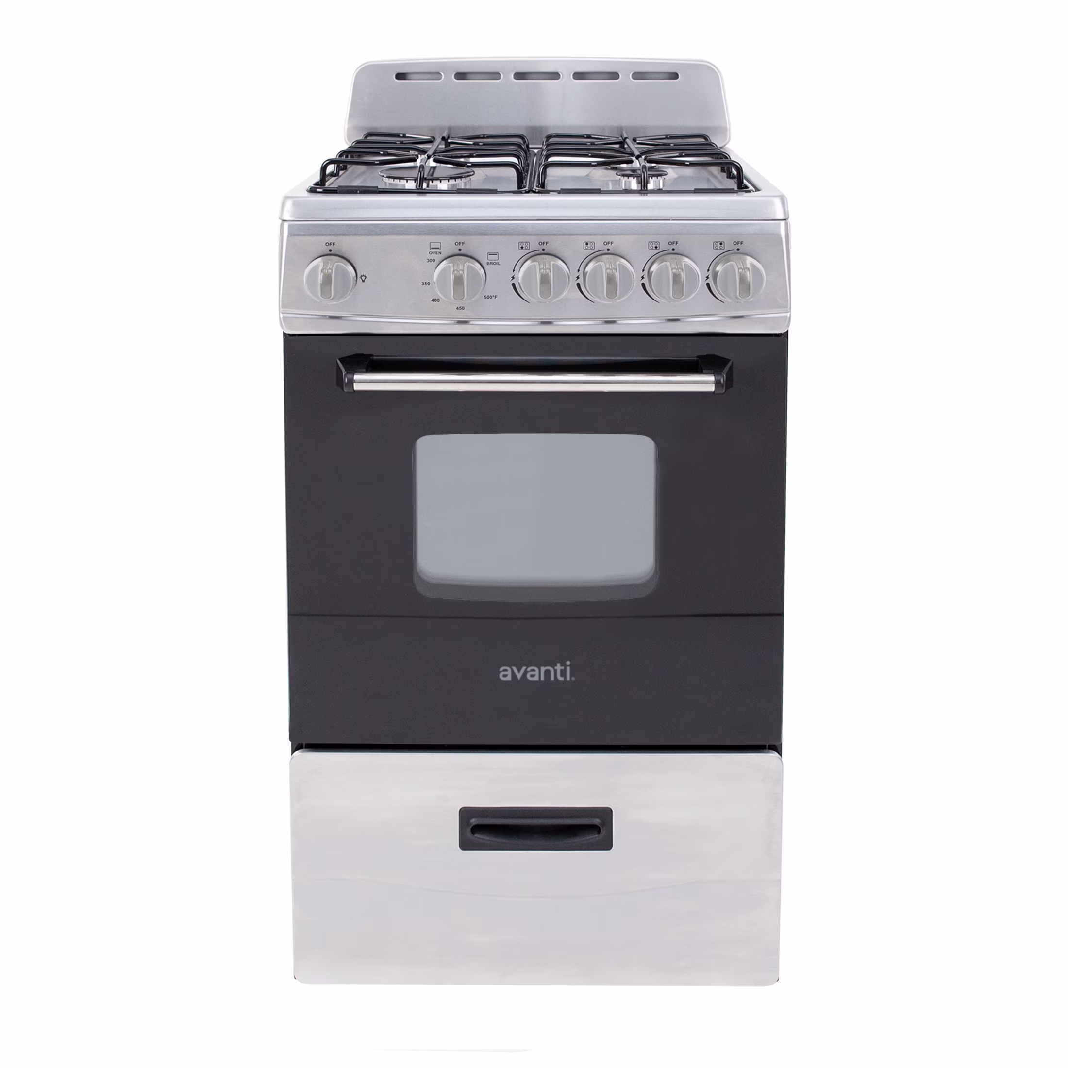 20" Compact Gas Range Oven, in Stainless Steel (GR2013CSS)(Stainless Steel)