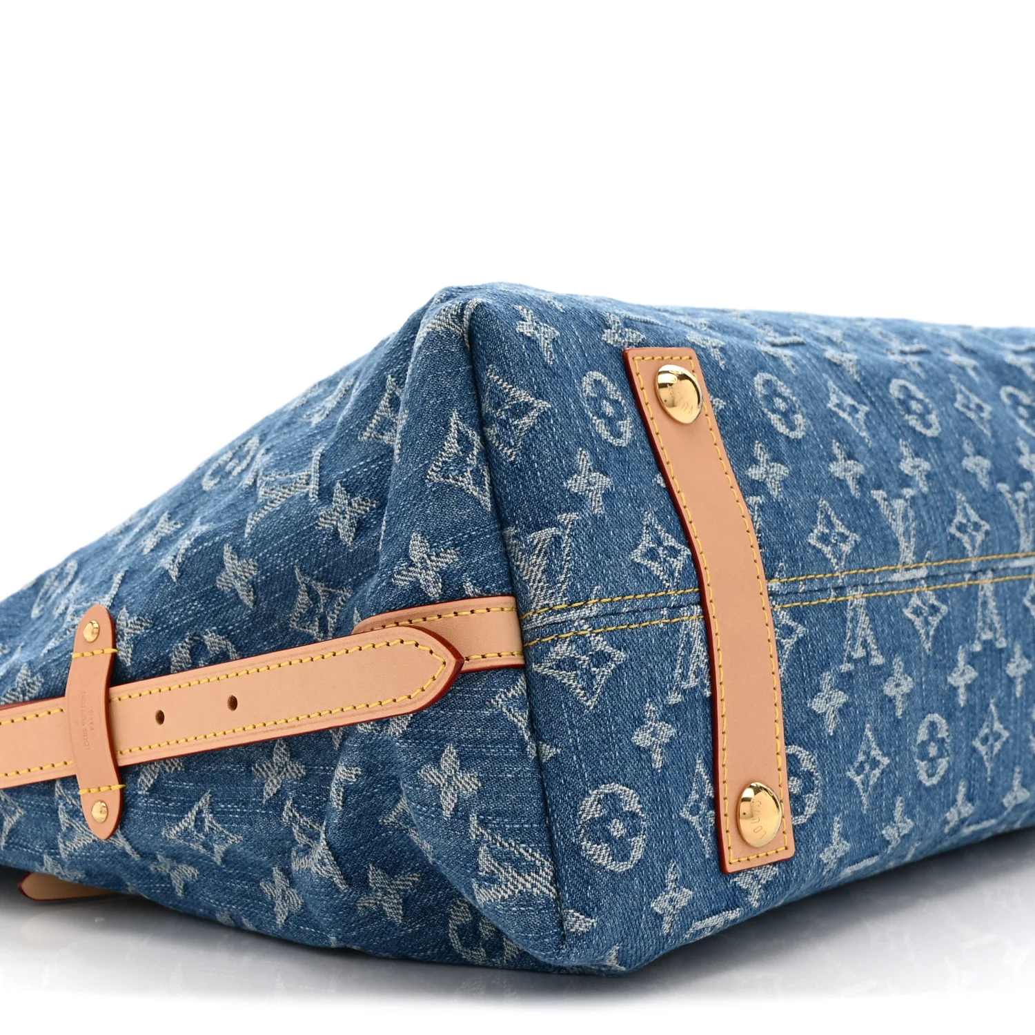 Monogram Denim CarryAll MM Blue