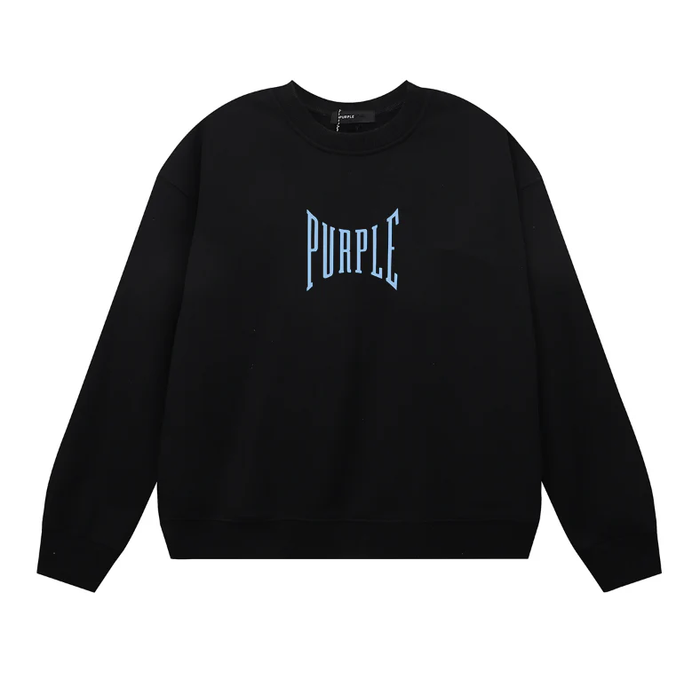 Purple  Men's Long-Sleeve T-shirt Sweatshirt 1156