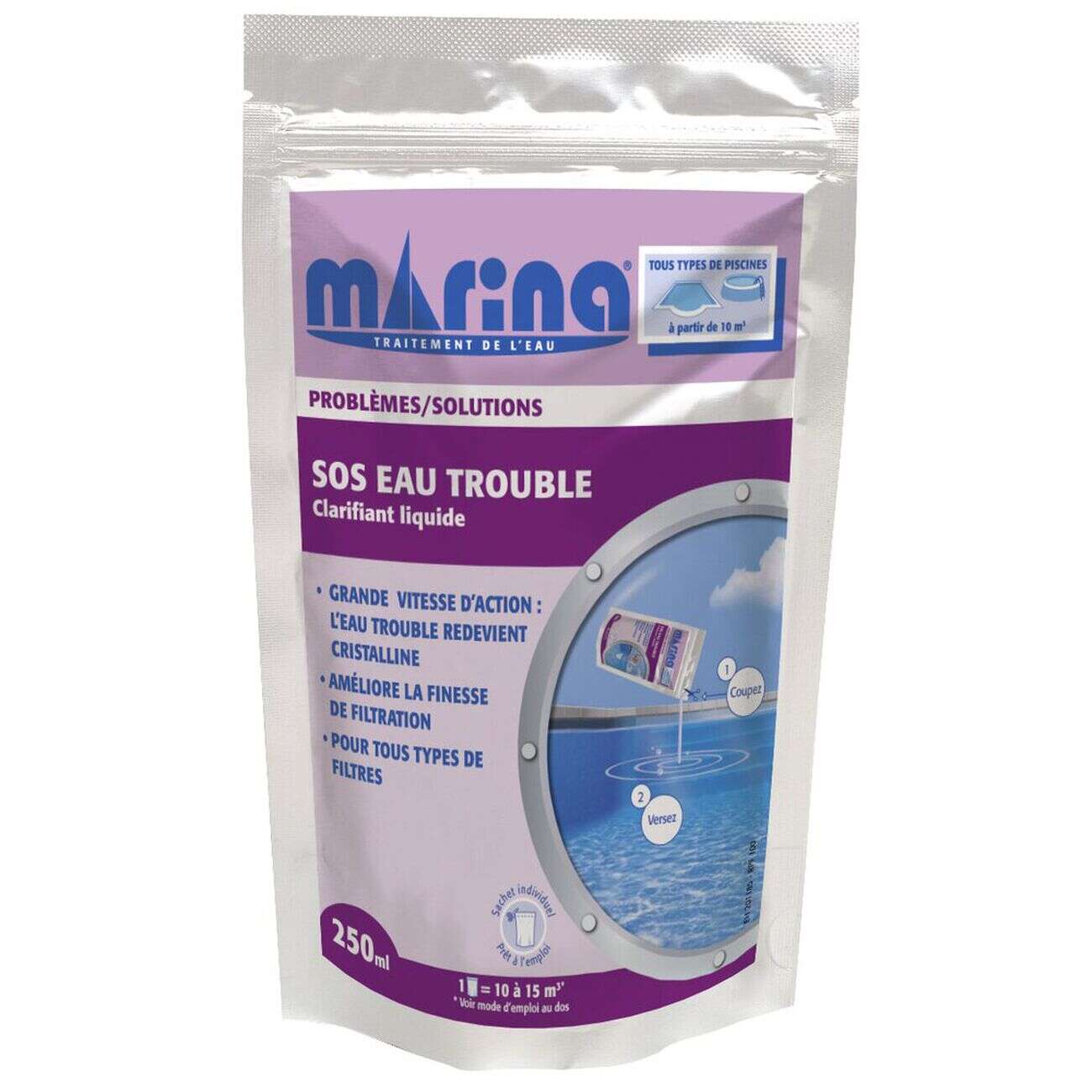 SOS eau trouble unidose 250ml Marina