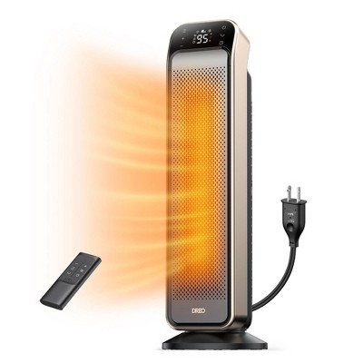 DREO 1500W Solaris Max 25" Ceramic Space Heater Oscillating Fast Heat and Ultra-Quiet ECO Mode Remote