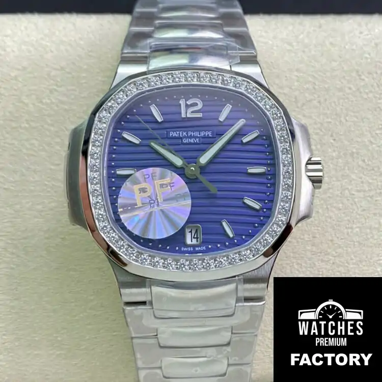 Patek Philippe Nautilus Ladies 7018 / 1A-010 PF Factory Blue Dial