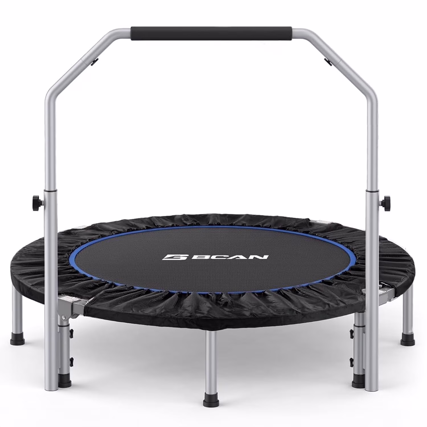 40" Foldable Trampoline, Fitness Rebounder with Adjustable Foam Handle, Exercise Trampoline for Adults/kids Indoor/Garden Workout Max Load 330lbs(40") Image 3