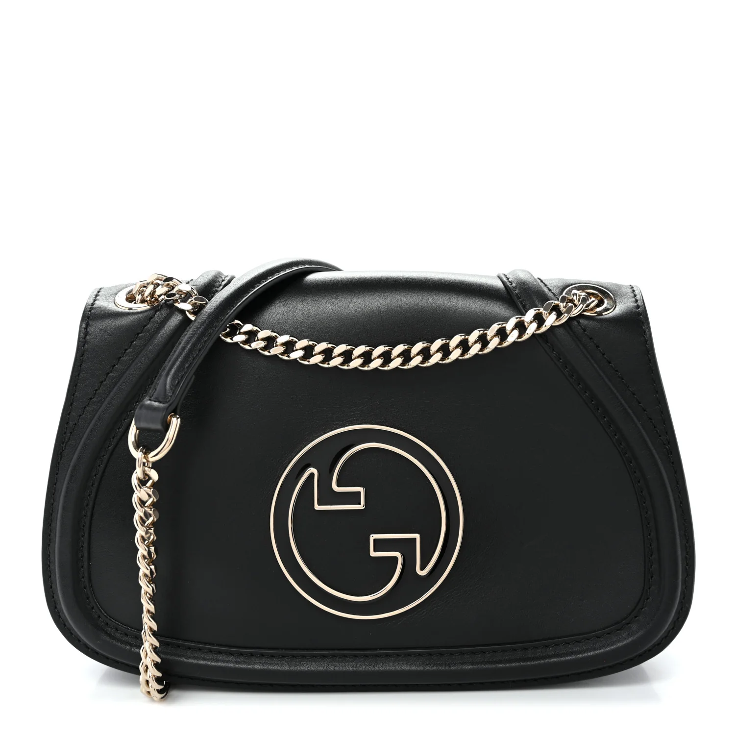 Calfskin Blondie Medium Shoulder Bag Black