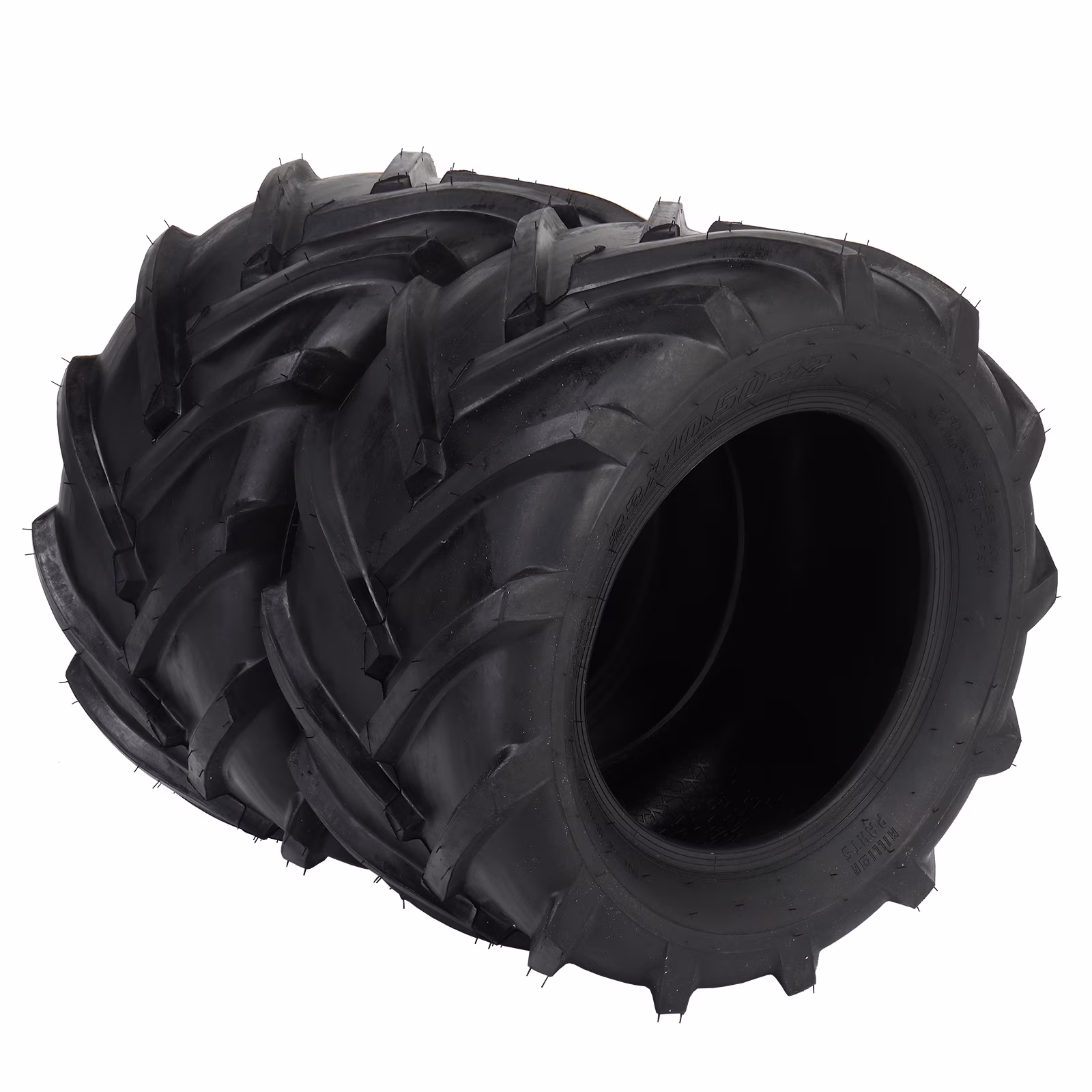 Ktaxon 2 Pack 24x12.00-12 Lawn Mower Turf Tires, Garden Mower Tractor Cart Tires, 6PR Golf Cart Tires, Tubeless