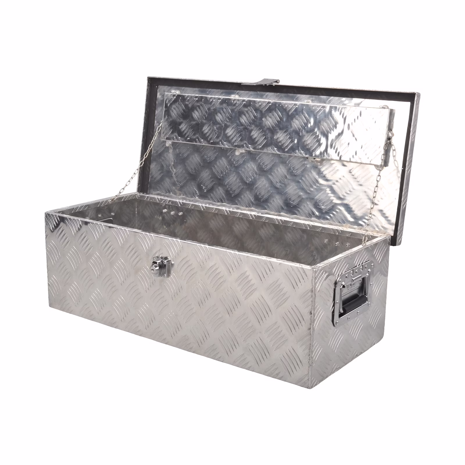 Durable Tool Boxes and Organizers, Aluminum Silver, 30" x 13" x 10"(Silver)