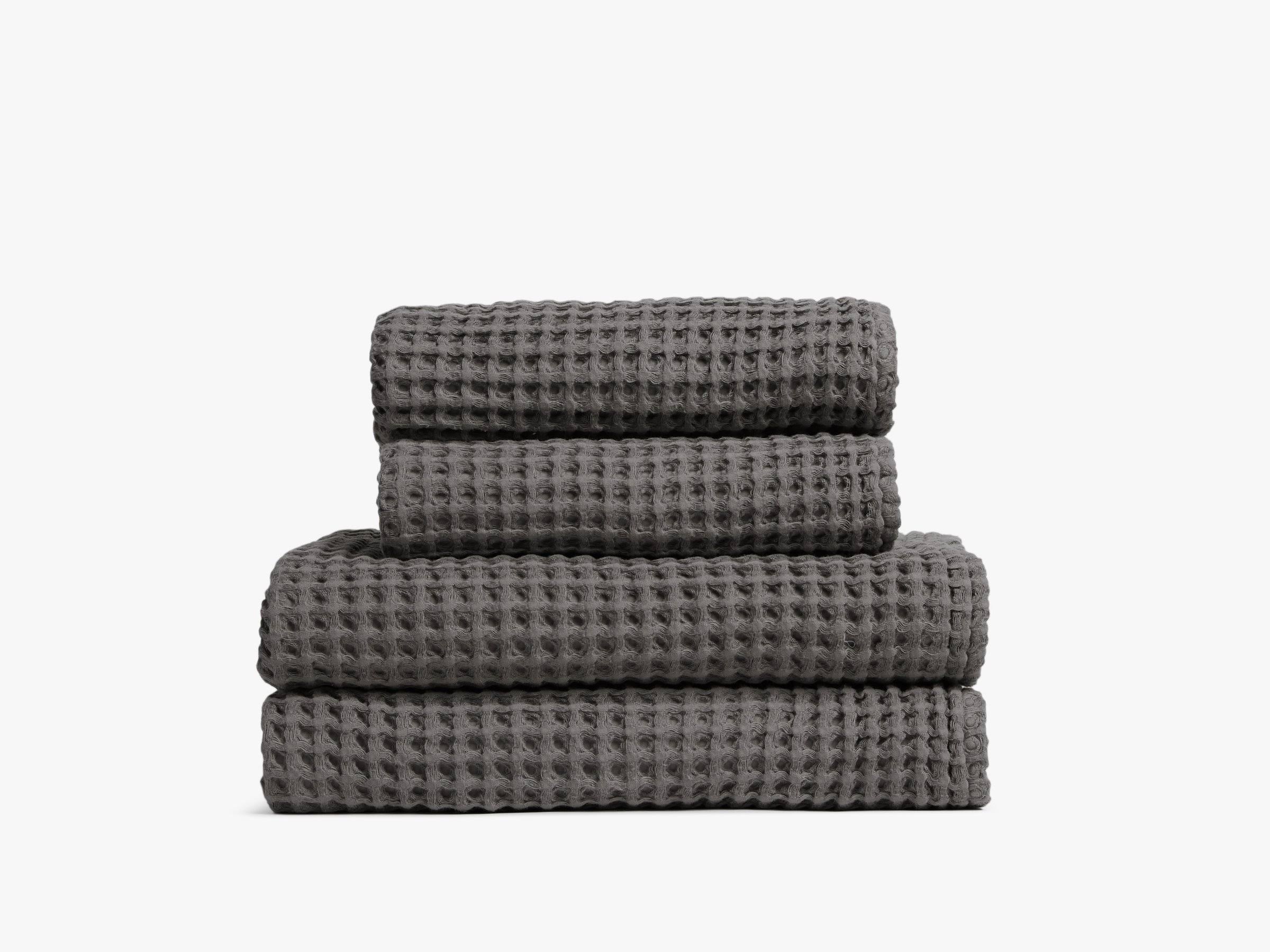 Parachute Waffle Bath Towel - Charcoal