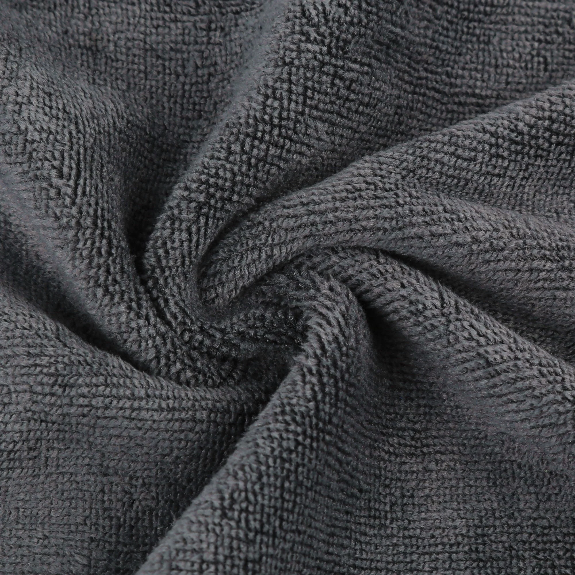 5pcs Gray 300gsm Microfiber Cleaning Cloth Absorbent Car Washing Drying Towel 40 x 40cm