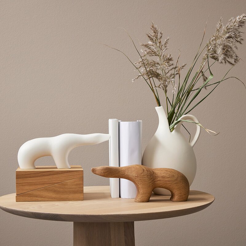Spaltekannen original versjon vannkanne/vase 24 cm hvit