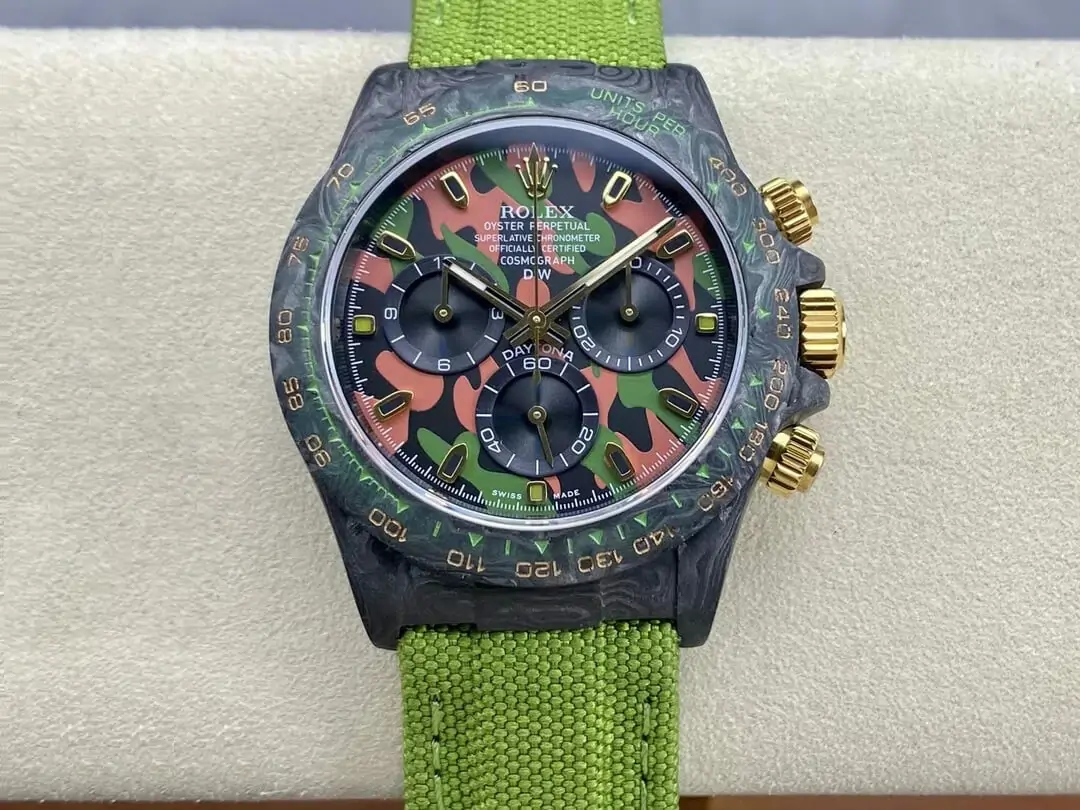 Rolex Daytona Cosmograph Diw Custom Version Noob Factory Green Strap