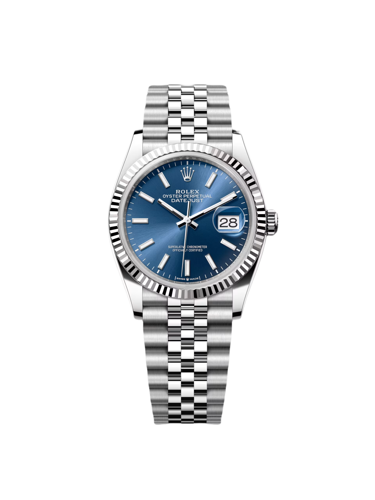 【Super Clone】RLX  Datejust 36mm 126234 Blue Index Dial 36mm Oyster Stainless Steel