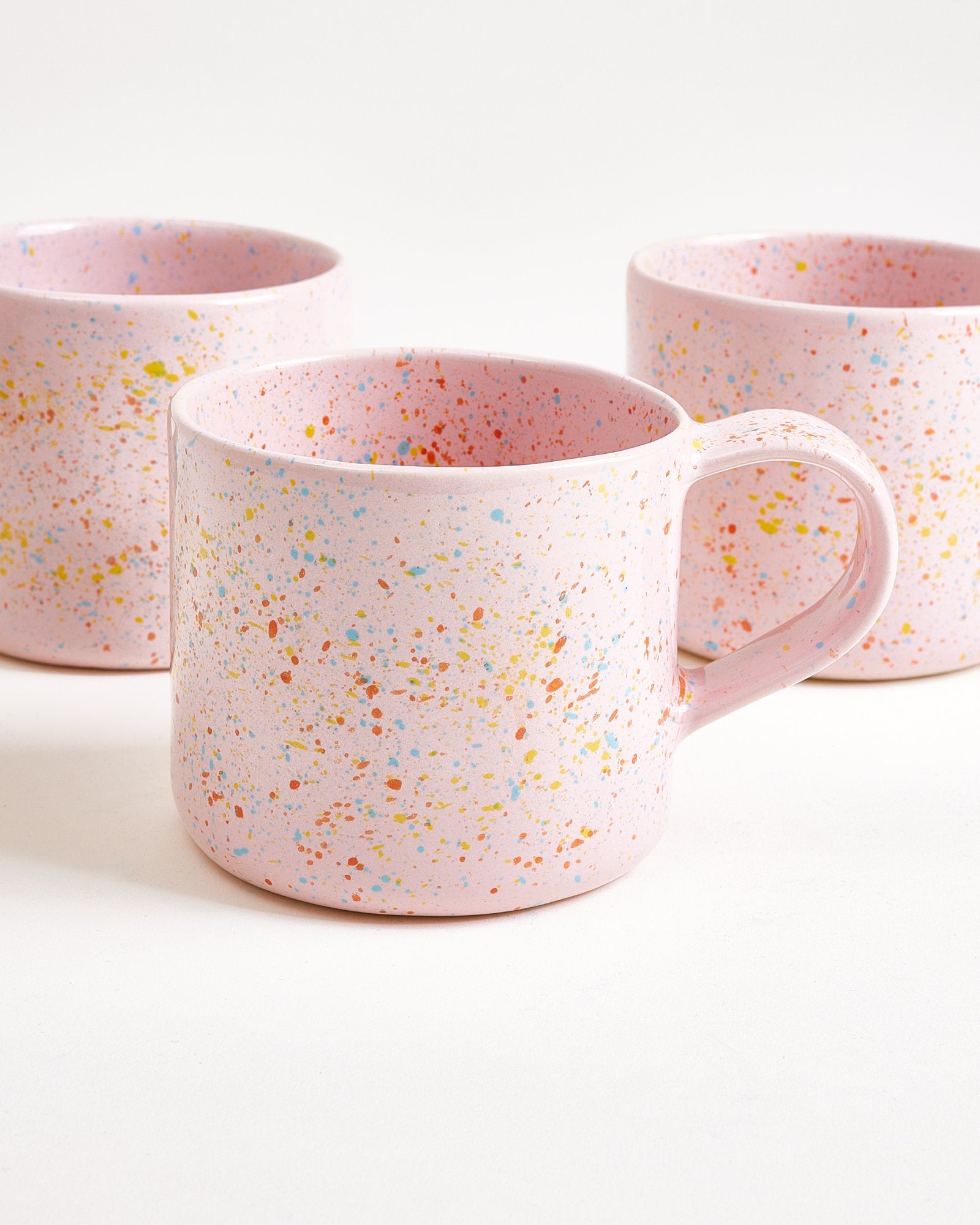 NÓDOA - LARGE MUG SPECKLED PINK SET OF 6