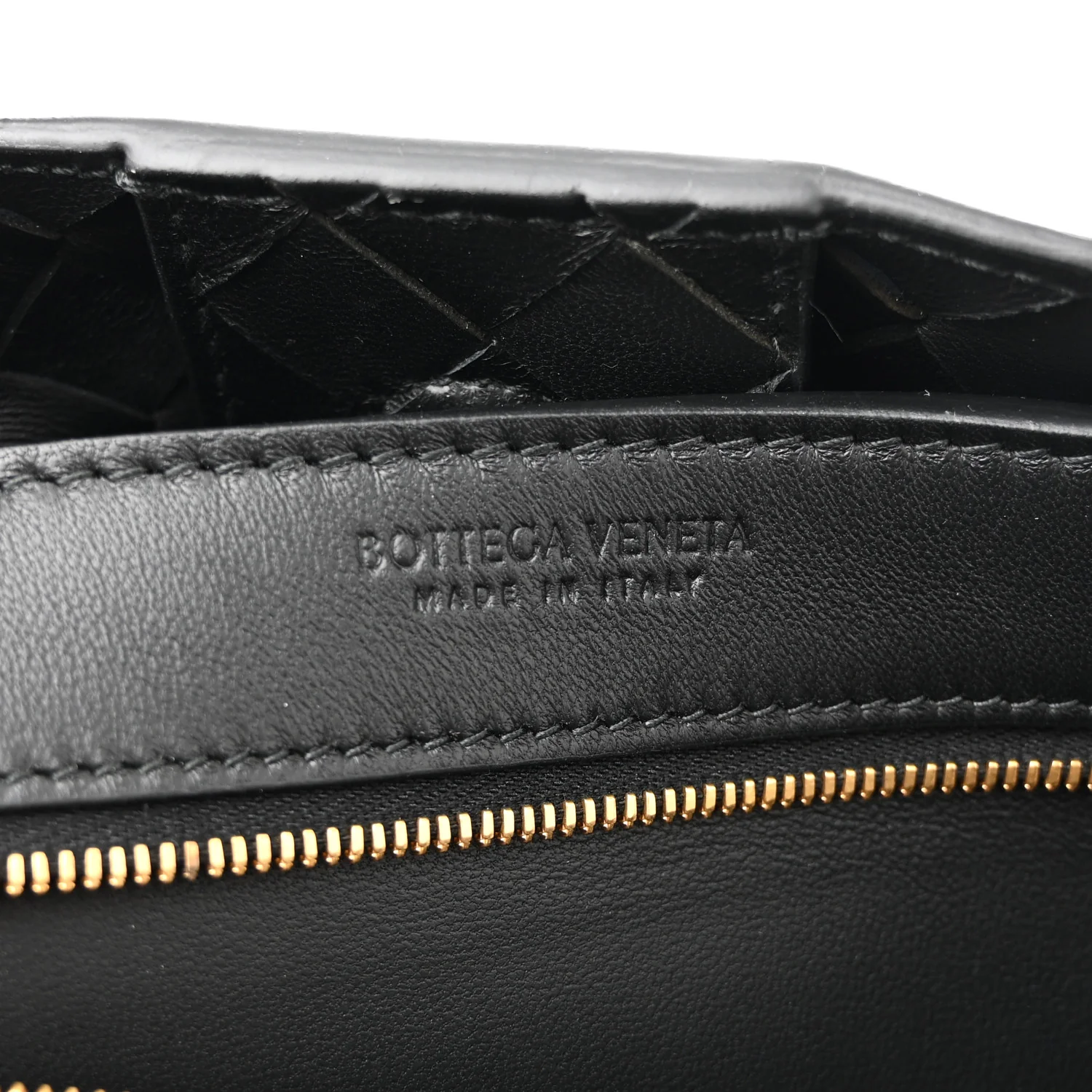 Nappa Intrecciato Small Andiamo Shoulder Bag Black