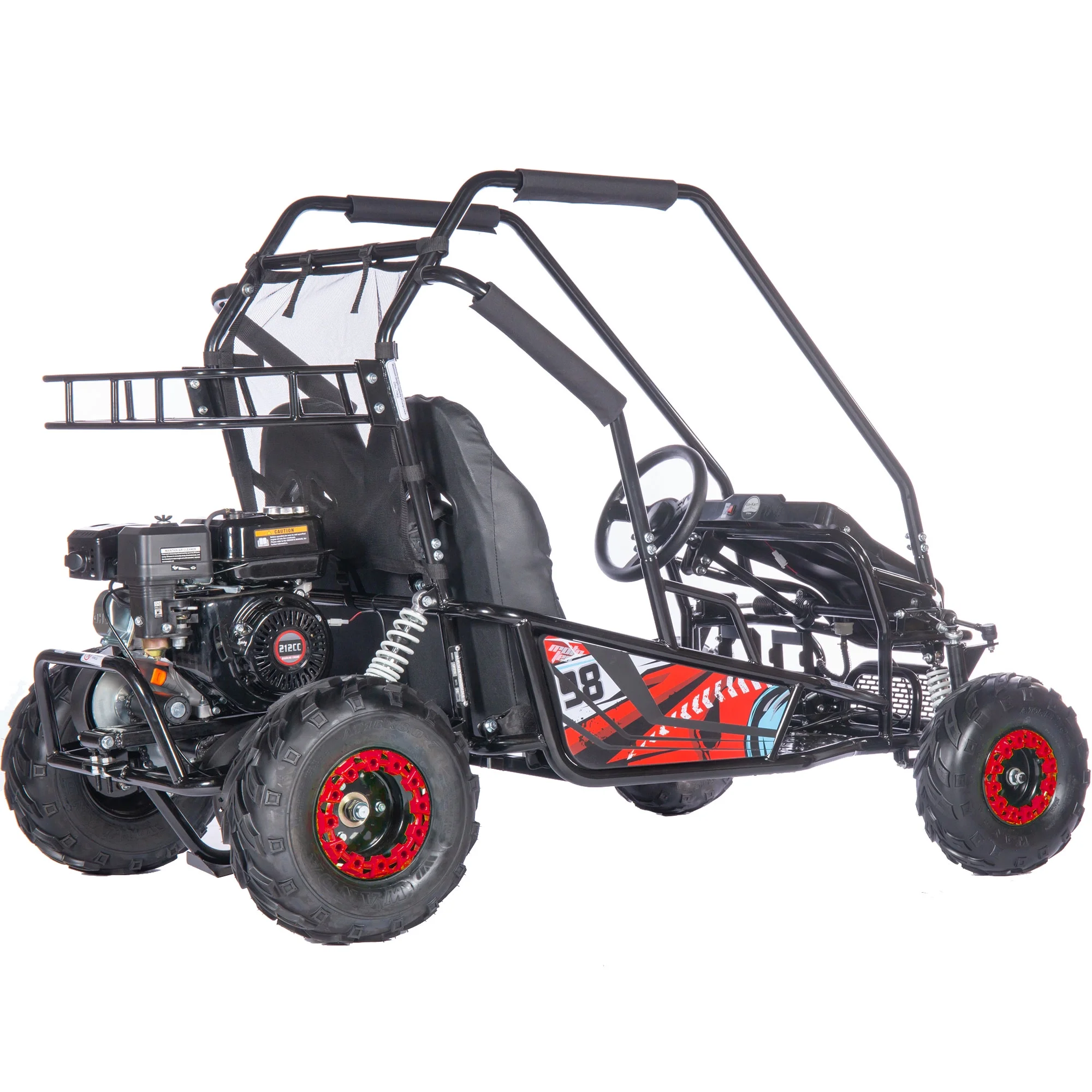 Mud XL 212cc 2 Seat Go Kart Full Suspension Blue(Blue) - Image 10