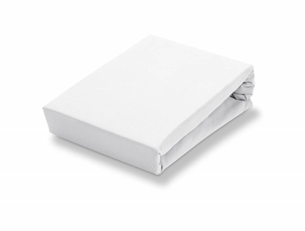 Jersey Soft Hoeslaken White   140-160 x 200-220 cm   Wit