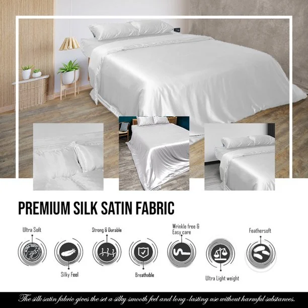 100% Silk Comforter 300 GSM Quilt Suitable for All Season Silky Super Soft Twin/Twin XL Lilac(Lilac) - Image 6