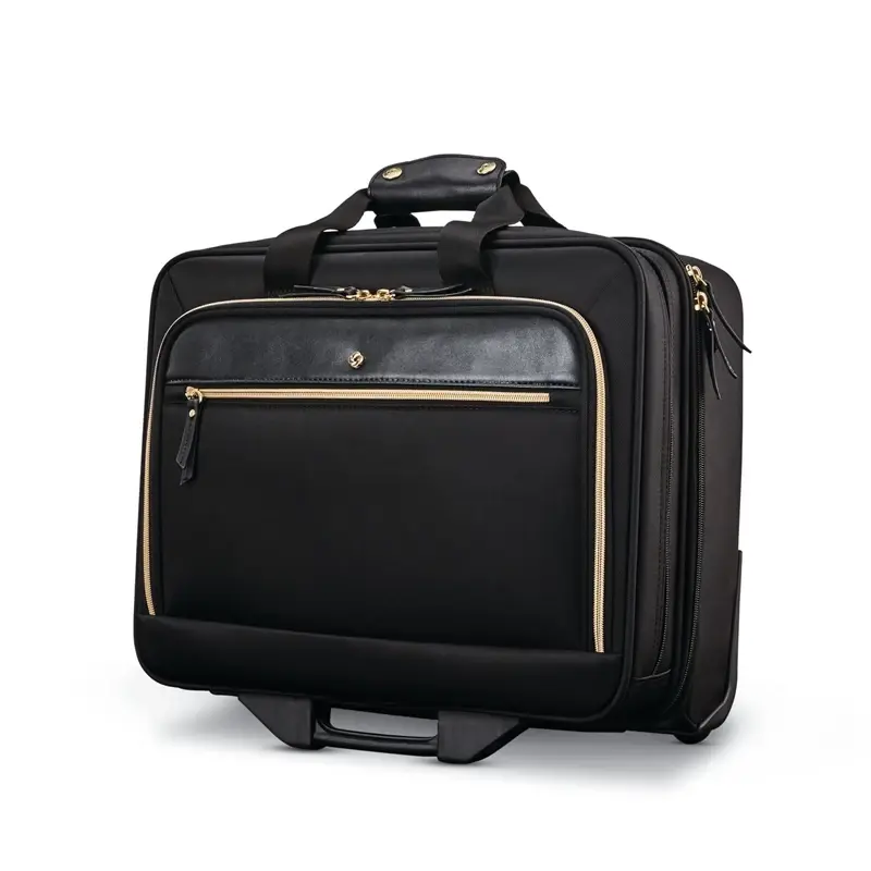 Black Mobile Solution Upright Wheeled Mobile Office Wheeled Briefcases | 5082-SITDJ - SAMSONITE OUTLET