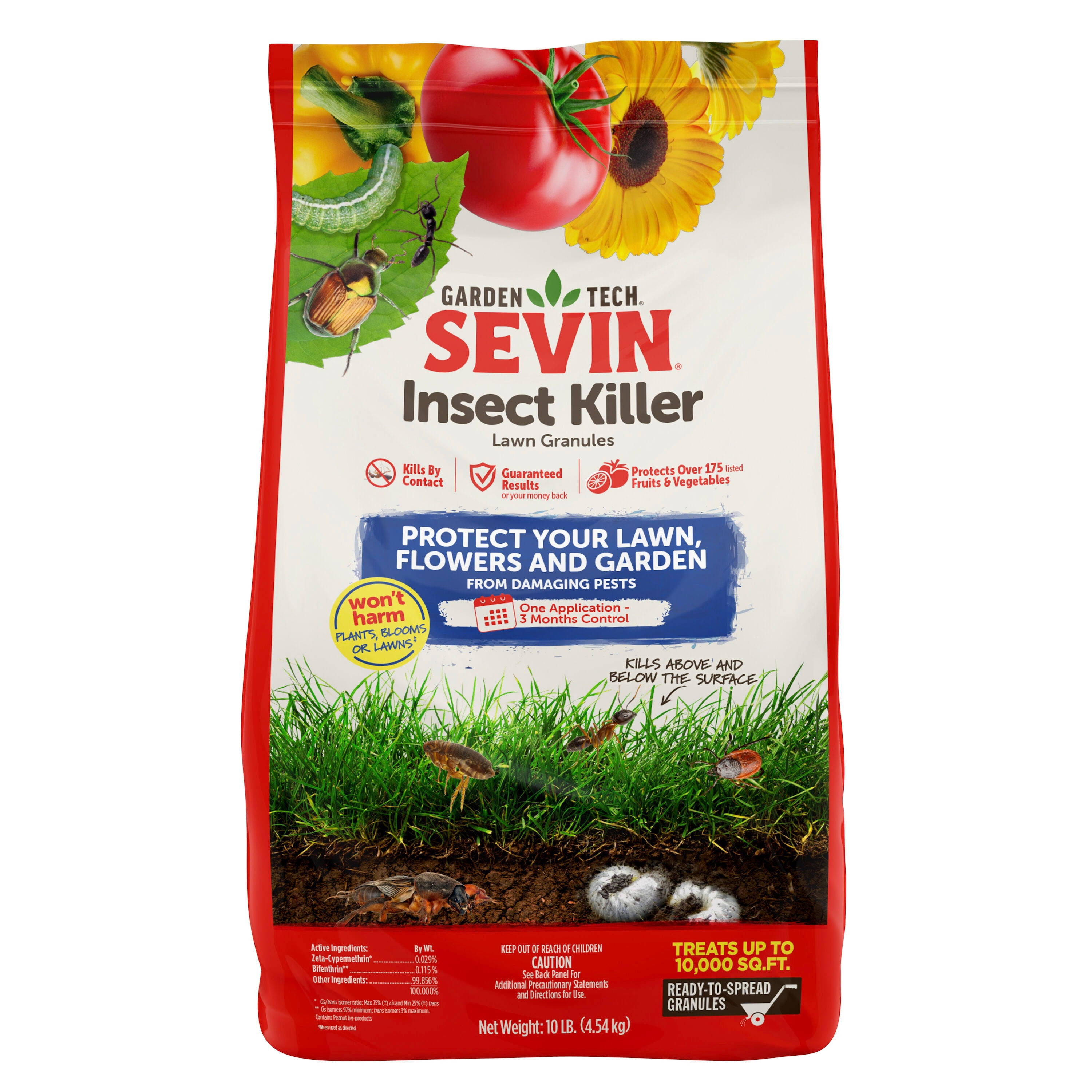 Garden Tech Insect Killer, Lawn Granules - 10 lb