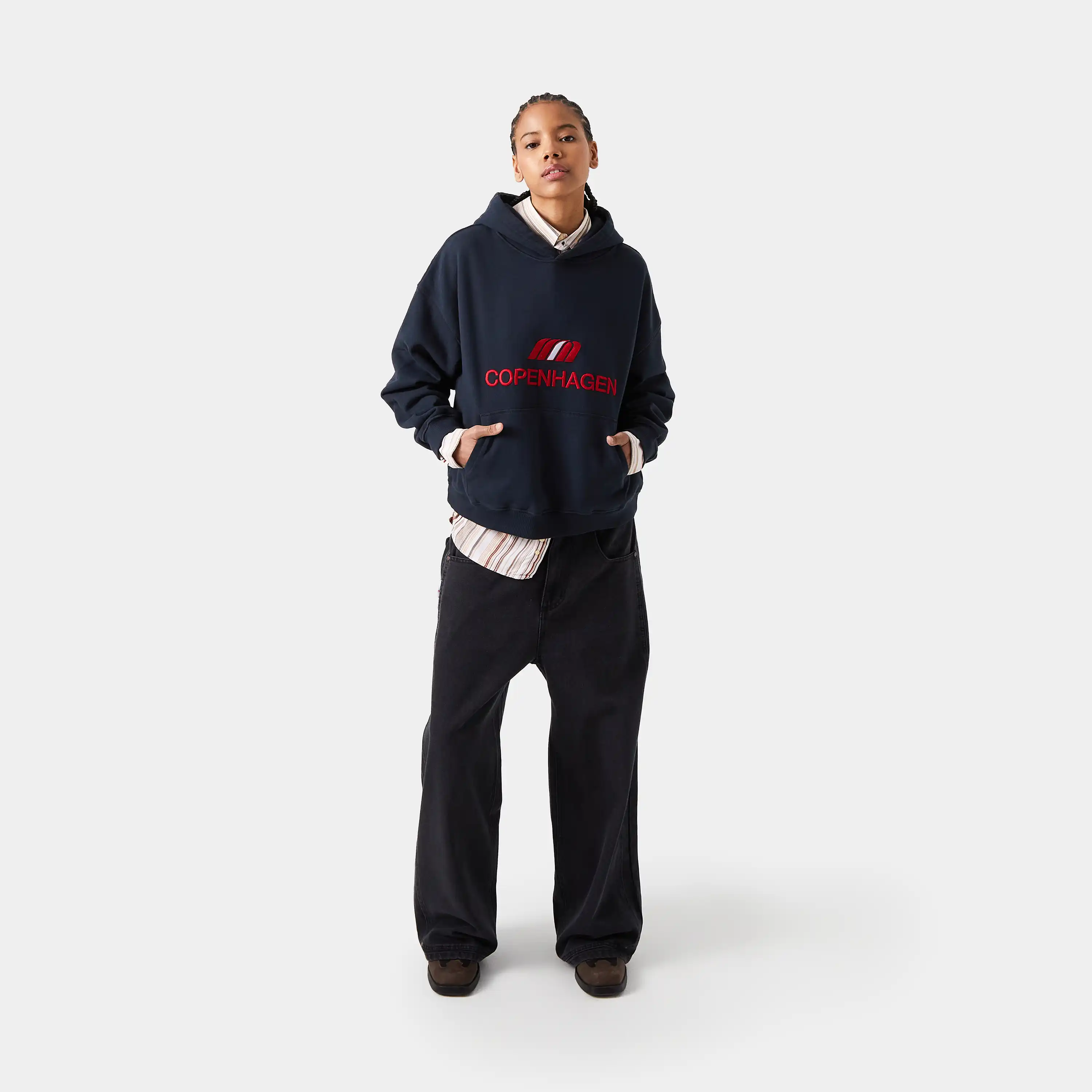 Flag CPH Navy Oversized Hoodie
