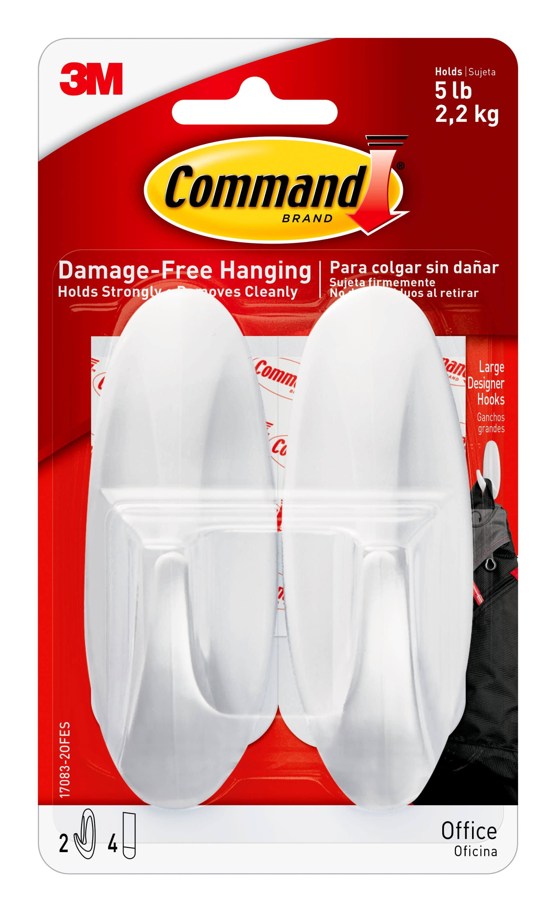 Command Large Designer Hook 2 Pack