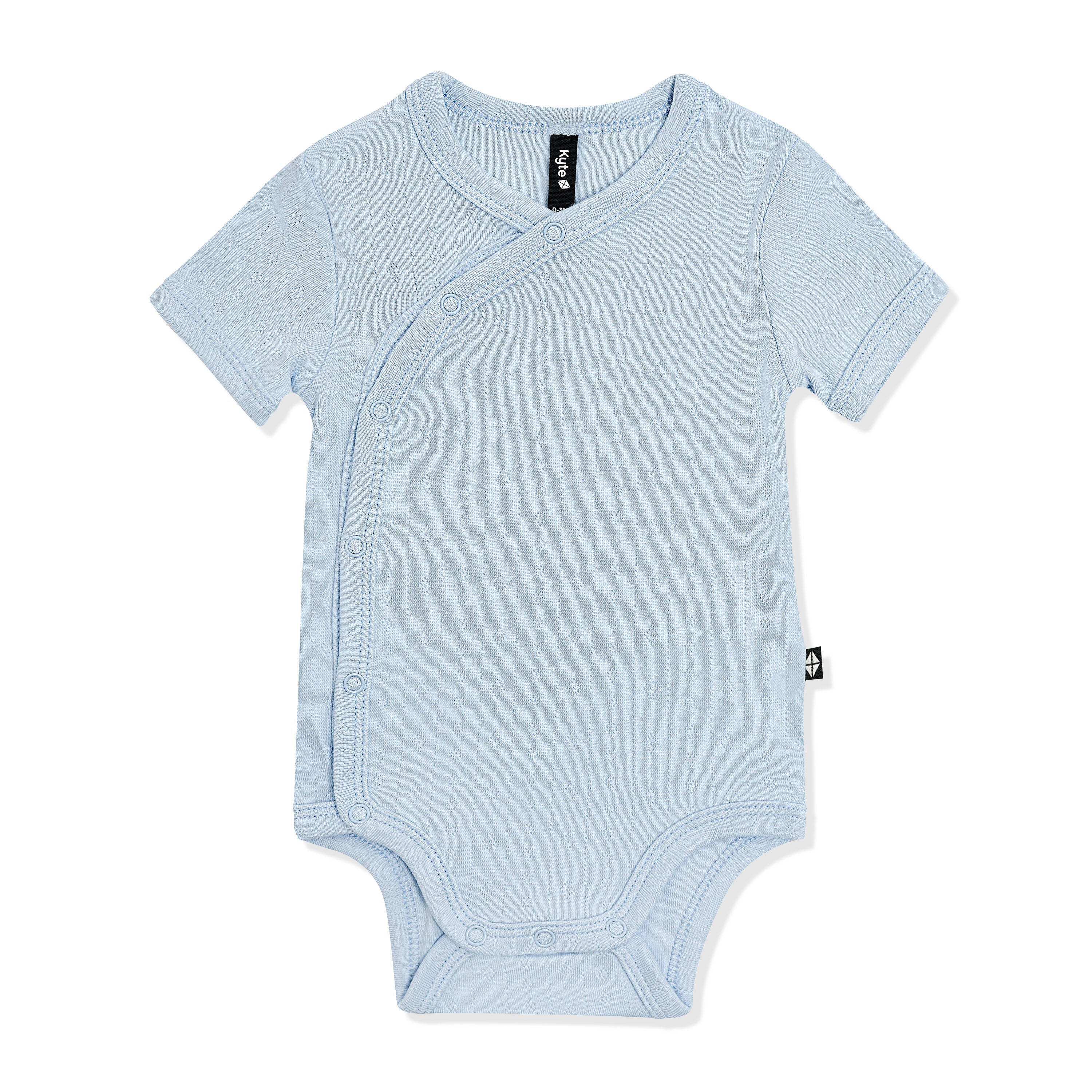 Pointelle Kimono Bodysuit in Breeze