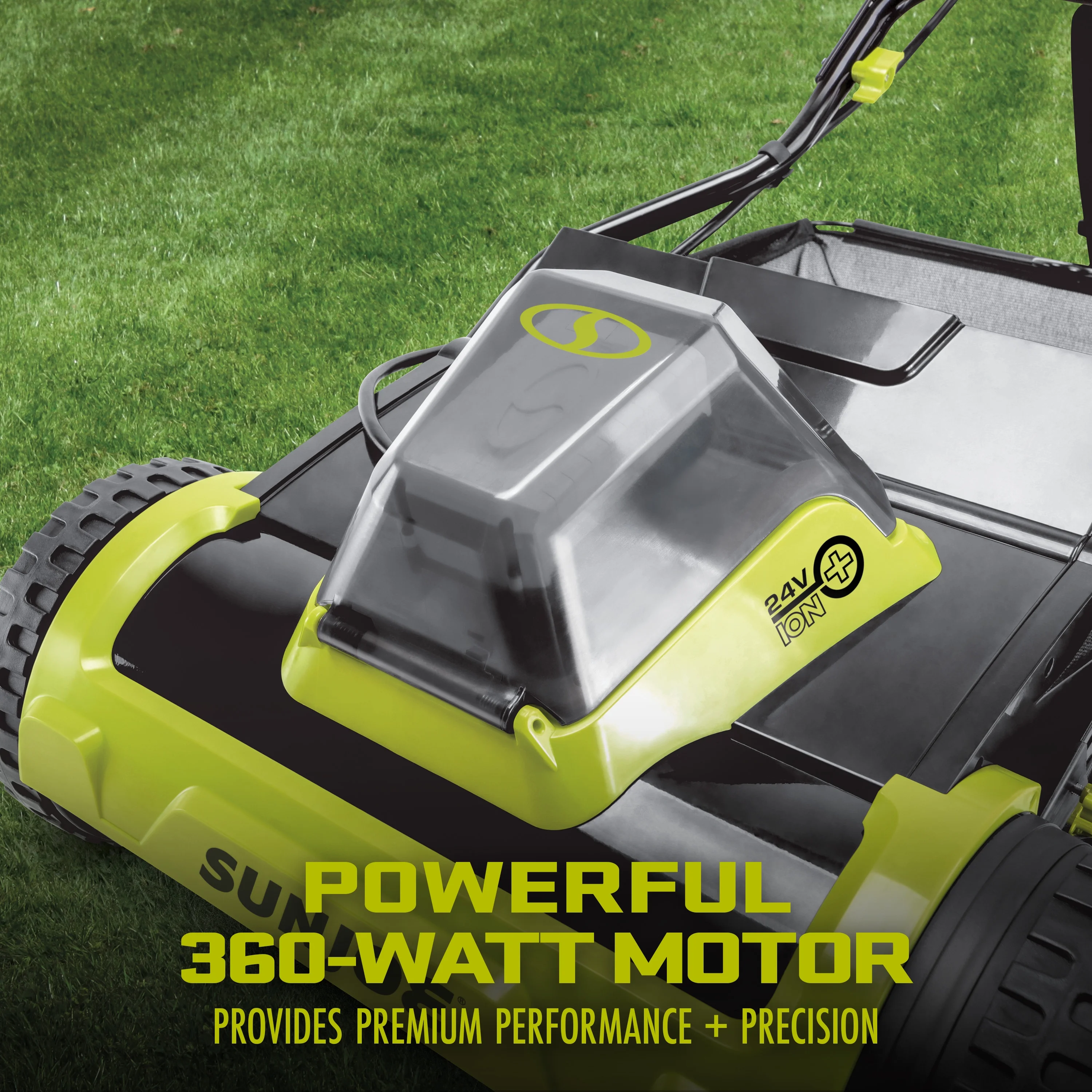 24V Cordless 15-inch Push Reel Lawn Mower, 4-Position, 4.0-Ah Battery Charger(4 Amps) - Image 6