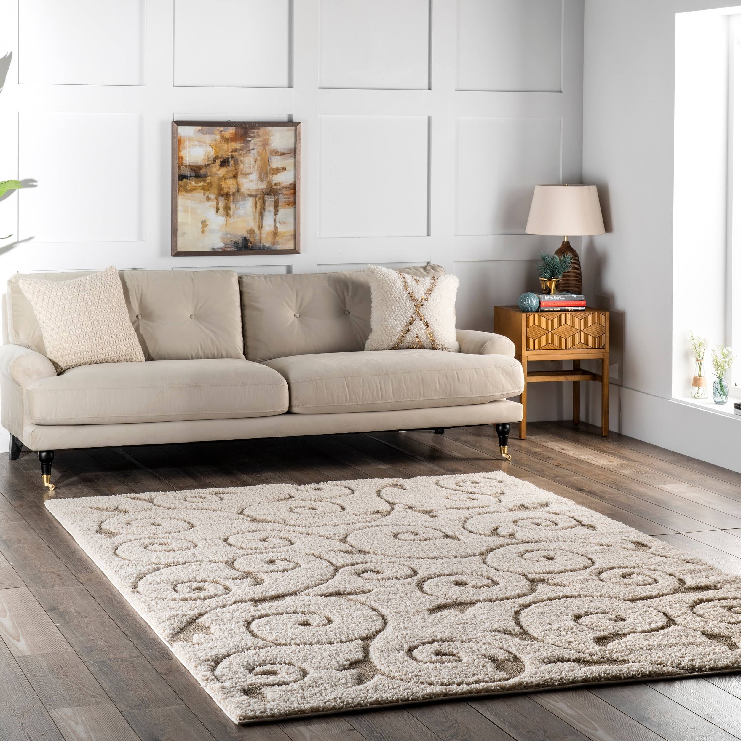 nuLOOM Maisha Cream 10' x 14' Area Rug