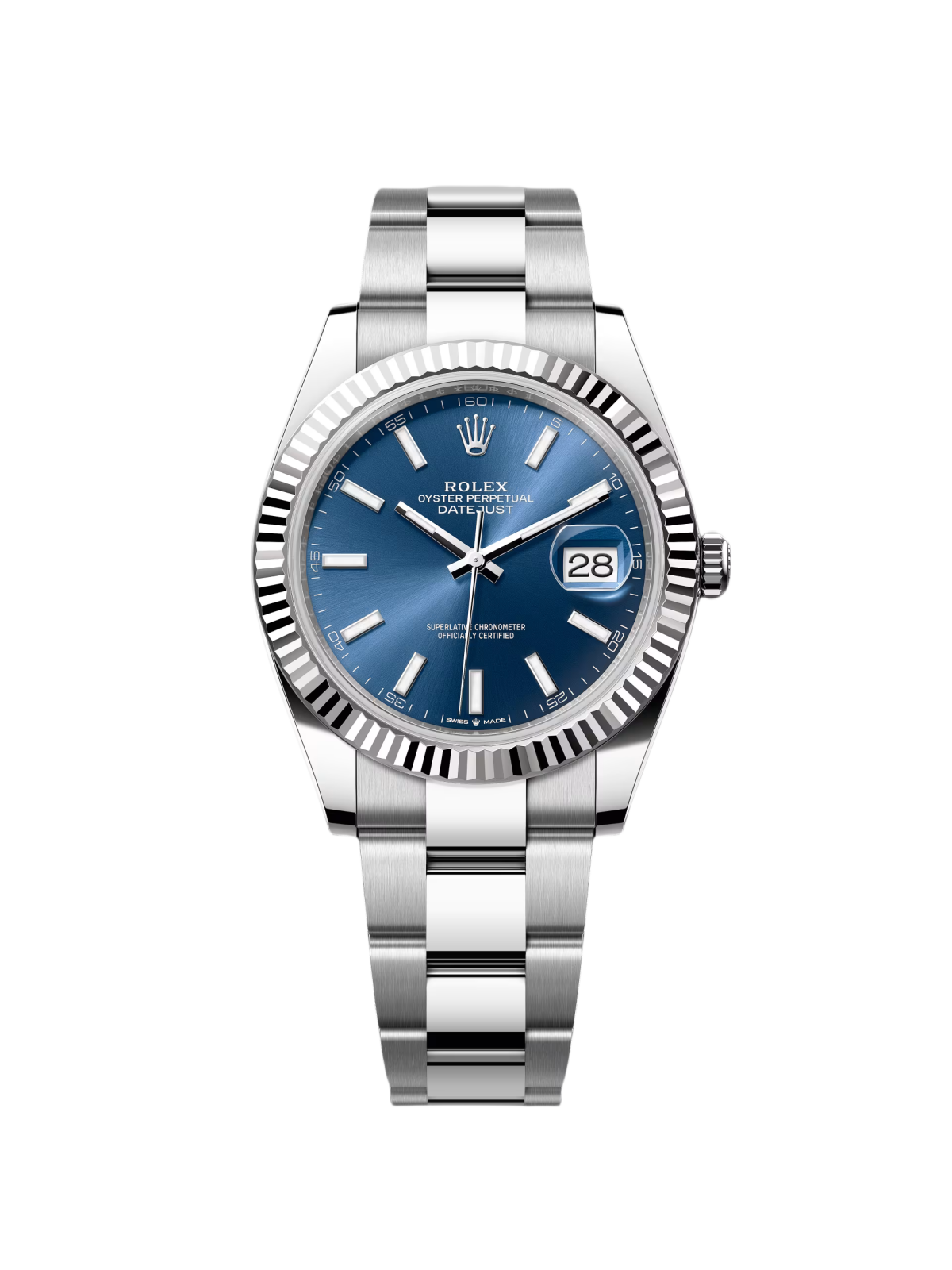 【Super Clone】RLX  Datejust 41mm 126334 Blue Index Oyster Stainless Steel Men’s Watch
