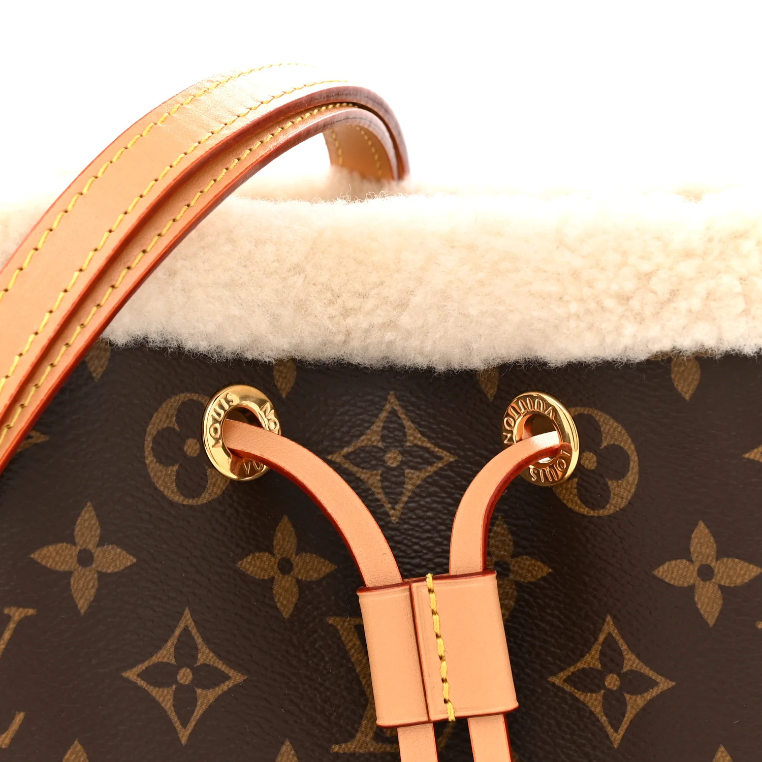Monogram Shearling Cozygram Neonoe BB