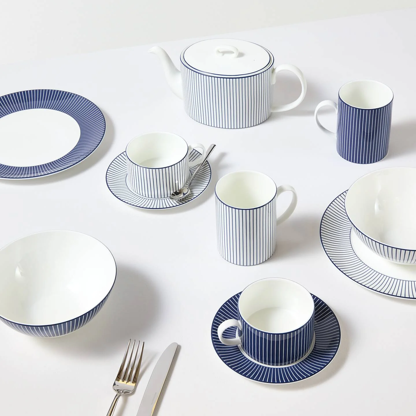 Gio Blue Teacup & Saucer