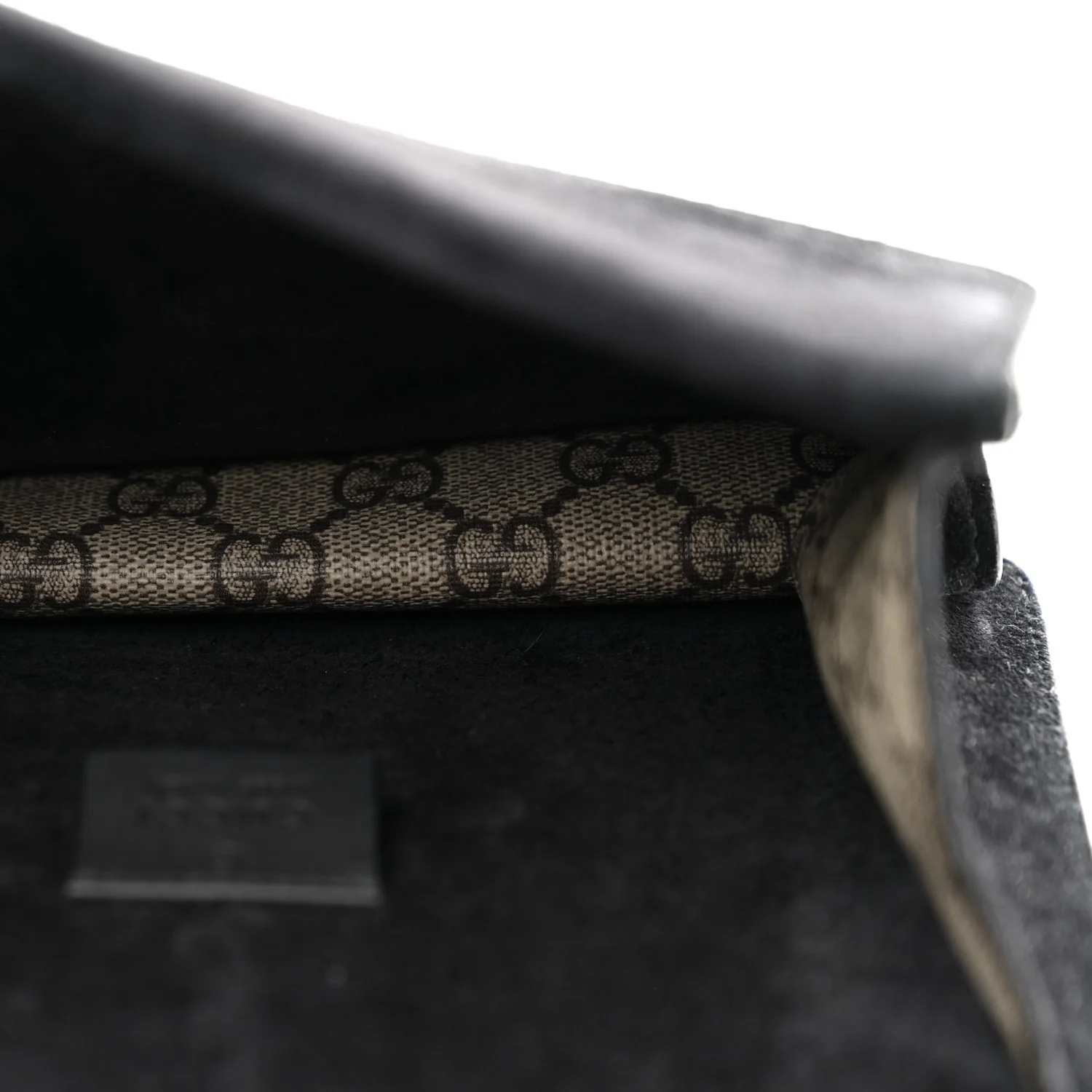 GG Supreme Monogram Mini Dionysus Shoulder Bag Black