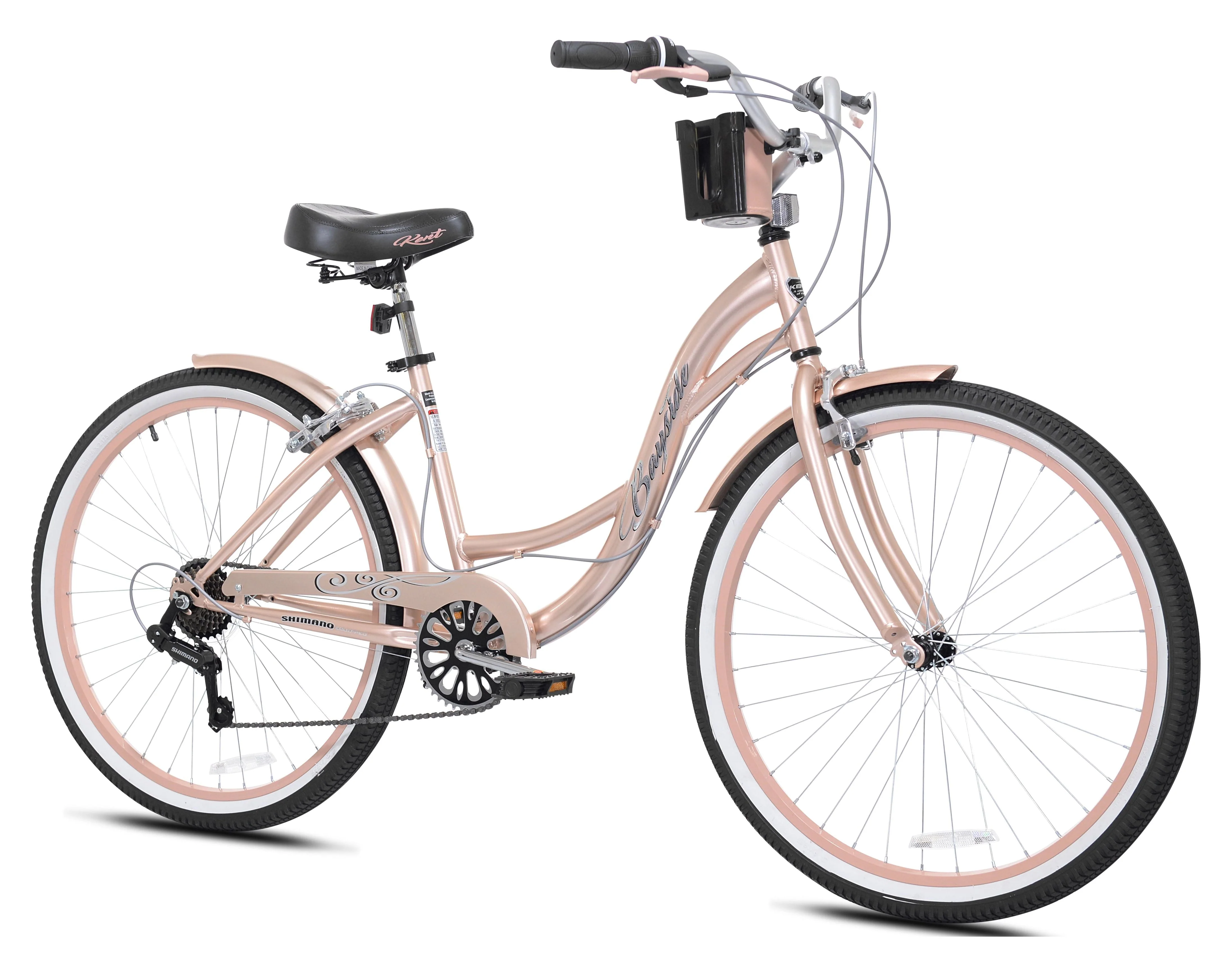 Kent 26 In. Bayside Women'S Cruiser Bike, Rosé Gold