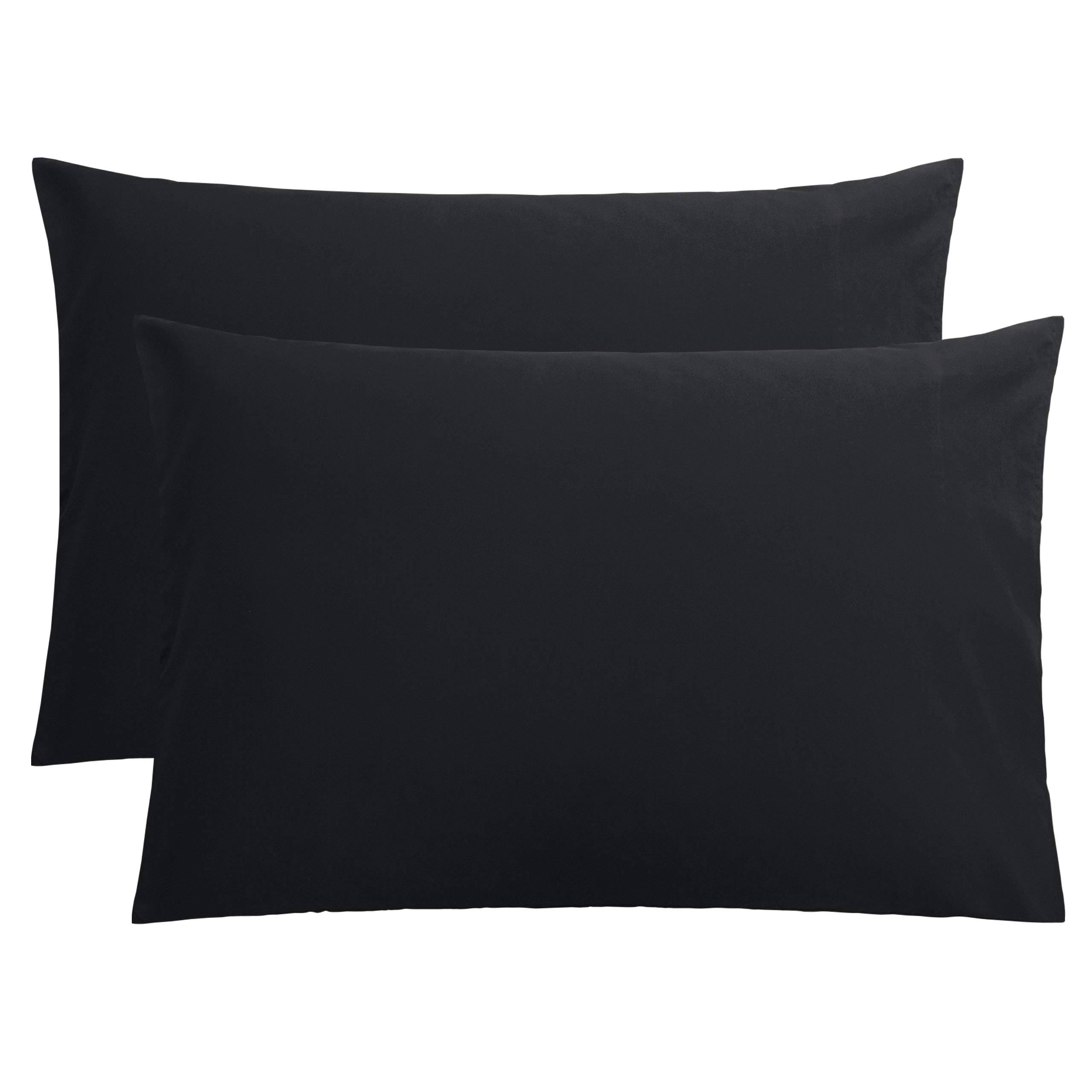 FLXXIE 2 Pack Microfiber Queen Pillow Cases, 1800 Super Soft Pillowcases with Envelope Closure, Wrinkle, Fade and Stain Resistant Pillow Covers, 20x30