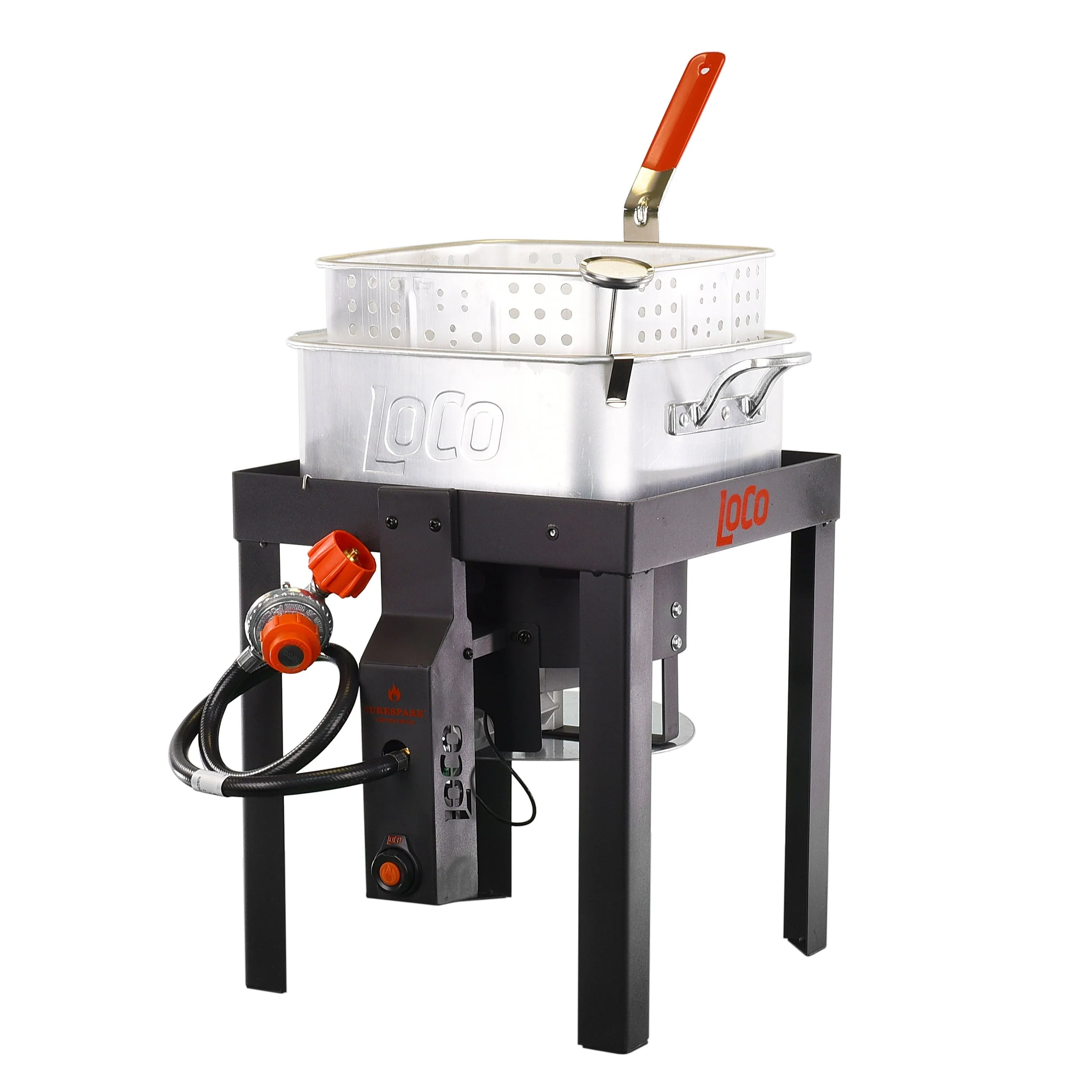 Loco Cookers Propane 12 Quart Fish Fryer with Sure Spark