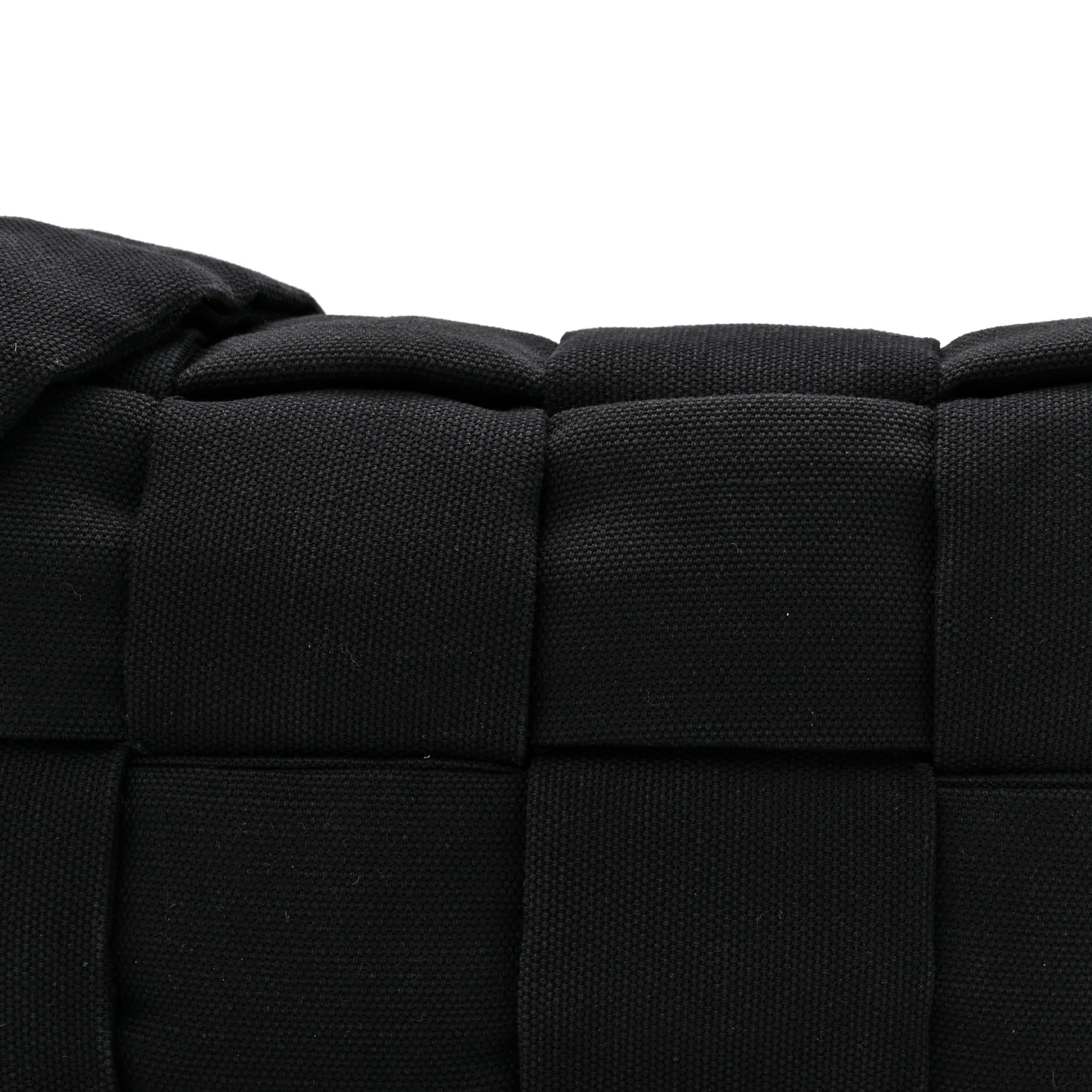 Denim Maxi Intrecciato Padded Tech Cassette Bag Black