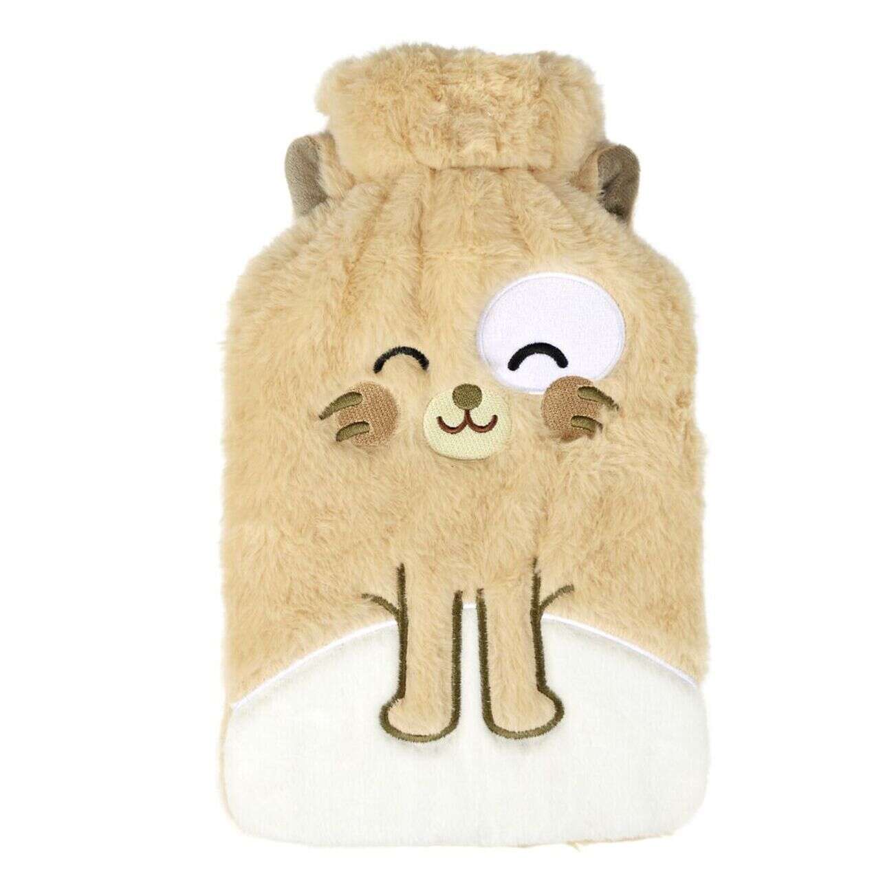 Bouillotte enfant peluche animal kawaii 1,8L (2 modèles)
