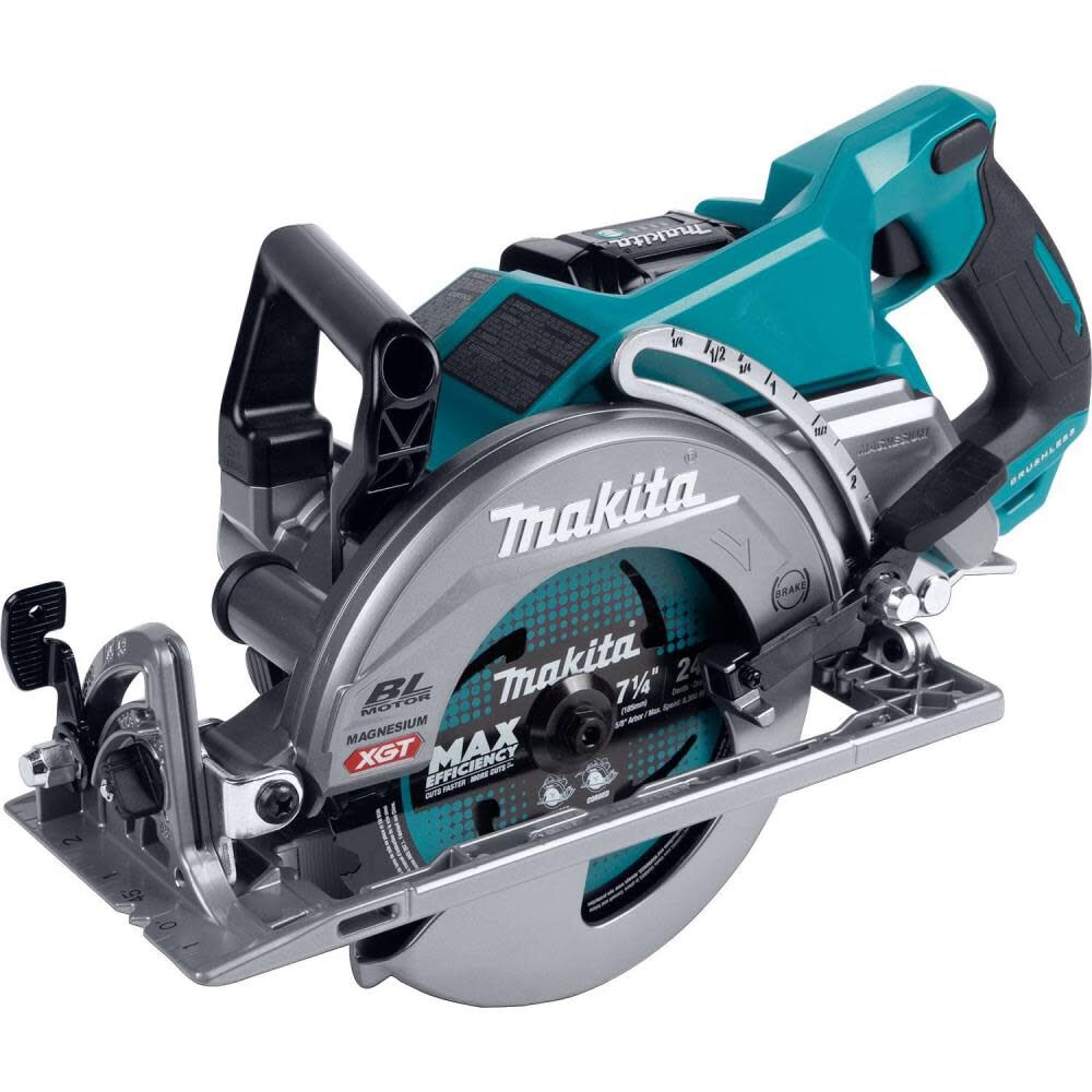 Makita XGT 40V max Kit de scie circulaire poignée arrière 7 1/4