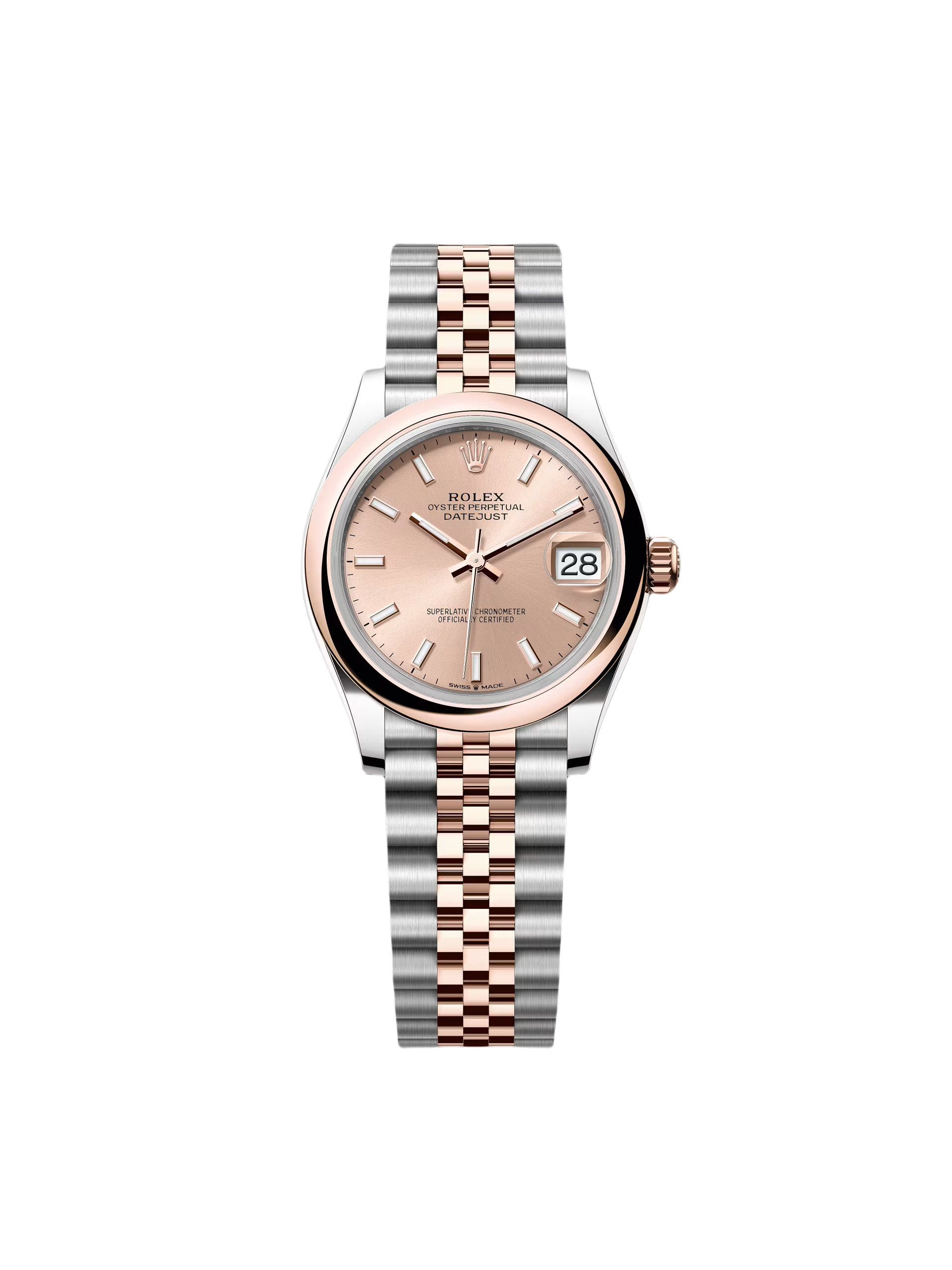 【Super Clone】RLX Datejust m278241-0009/0010 Rose 31mm Dial Oyster Bracelet Watch