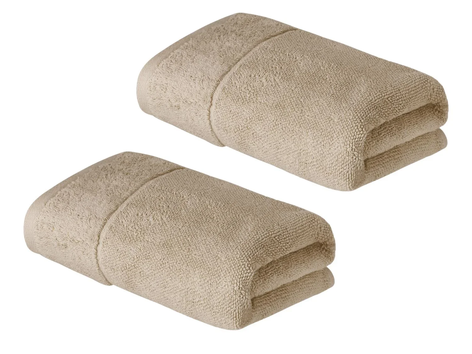 LIVARNO home Lot de 2 serviettes ponge